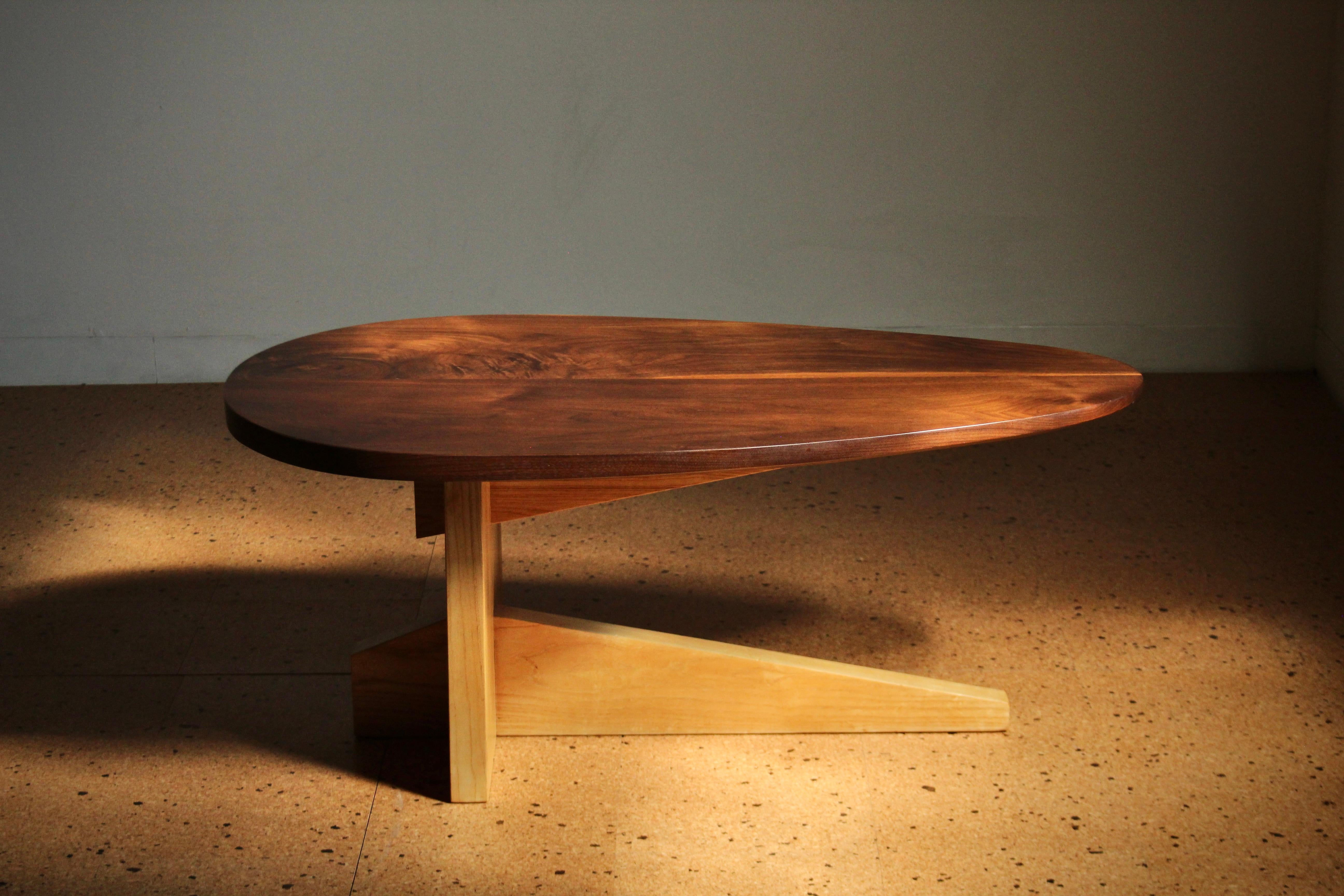 American Studio Craft Nakashima Style Coffee Table, 1990s For Sale 4