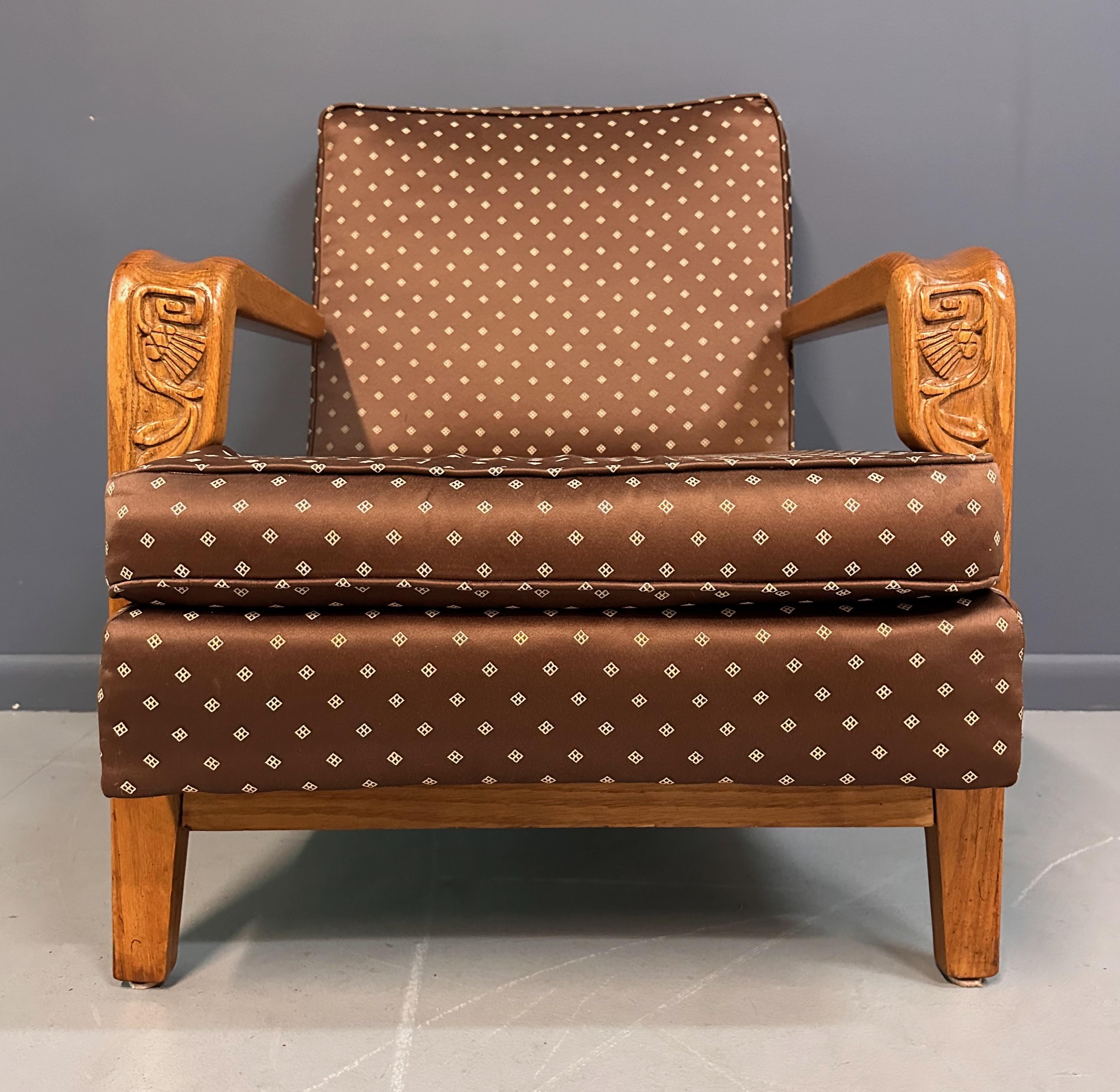 Jamestown Lounge Co. 1960s British Oak Sofa Mid Century Jack Van Der Molen In Good Condition For Sale In Philadelphia, PA