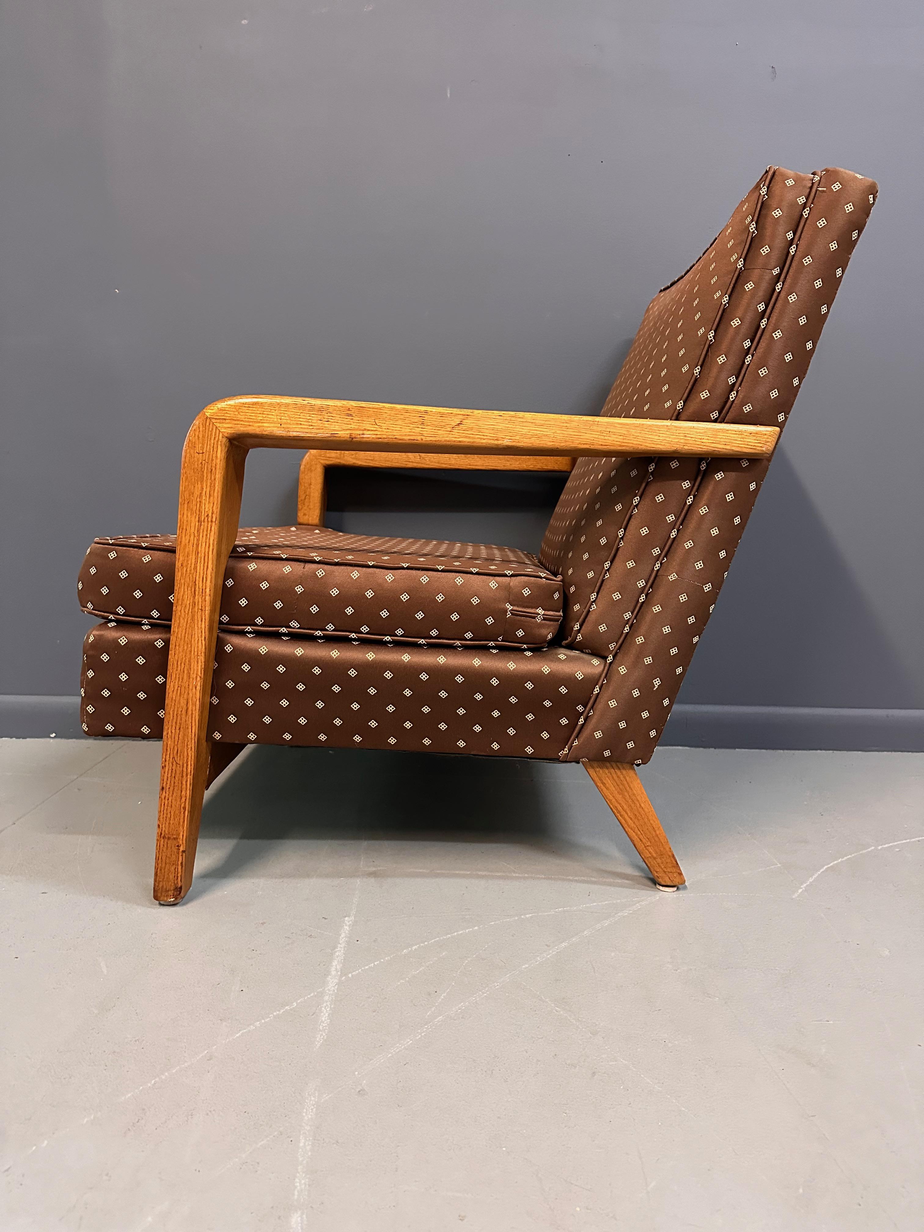 20th Century Jamestown Lounge Co. 1960s British Oak Sofa Mid Century Jack Van Der Molen For Sale