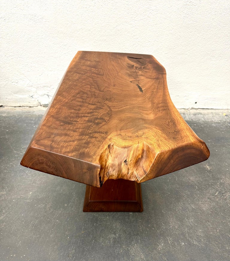 Walnut American Studio Craft Occasional Table by Alan Rockwell For Sale