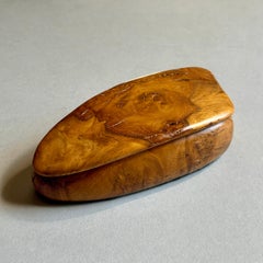 American Studio Craft 'Sanding Block' Burl Wood Box, 1970s