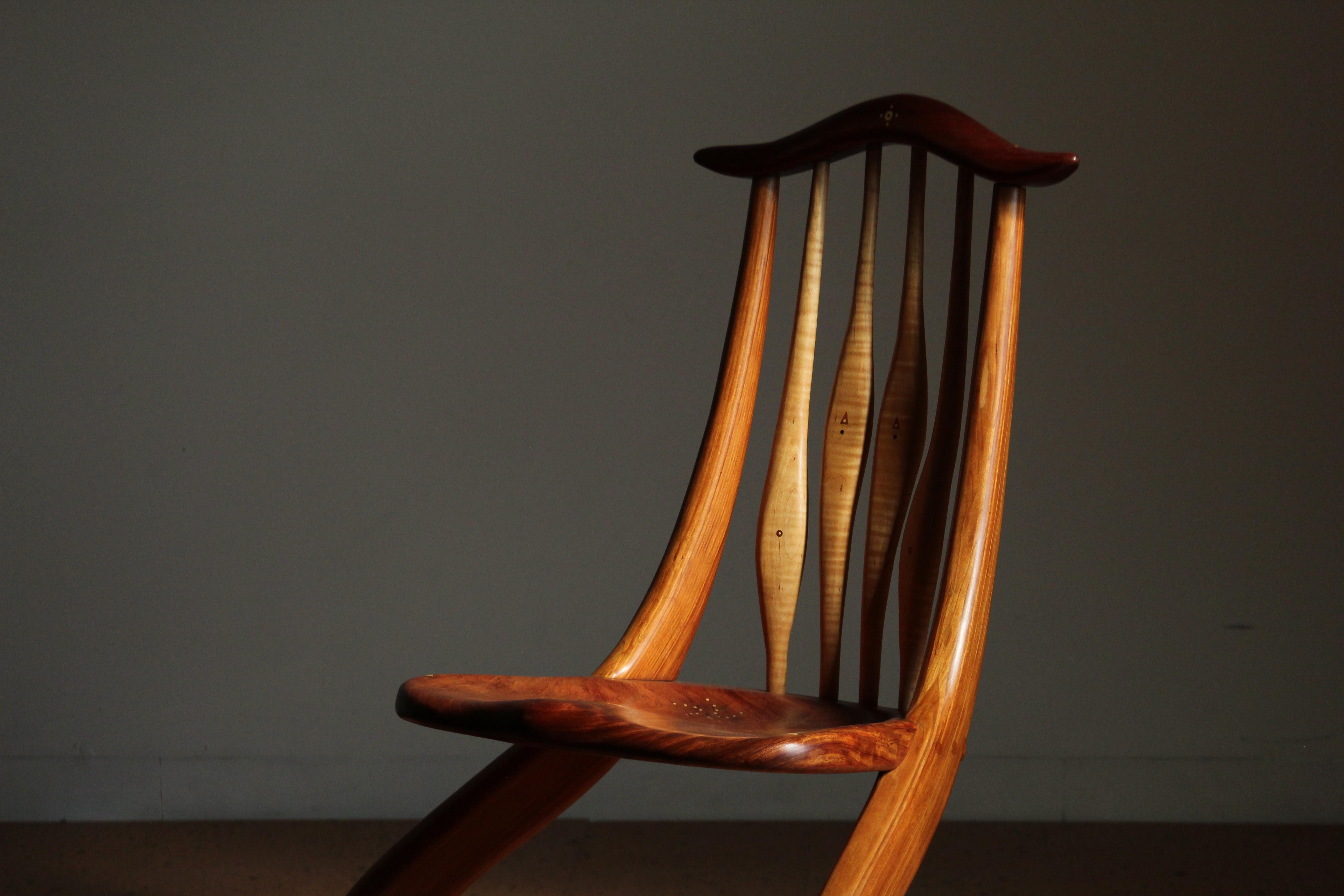 American Craftsman Sedia scultorea American Studio Craft di Steven Spiro, 2005 in vendita