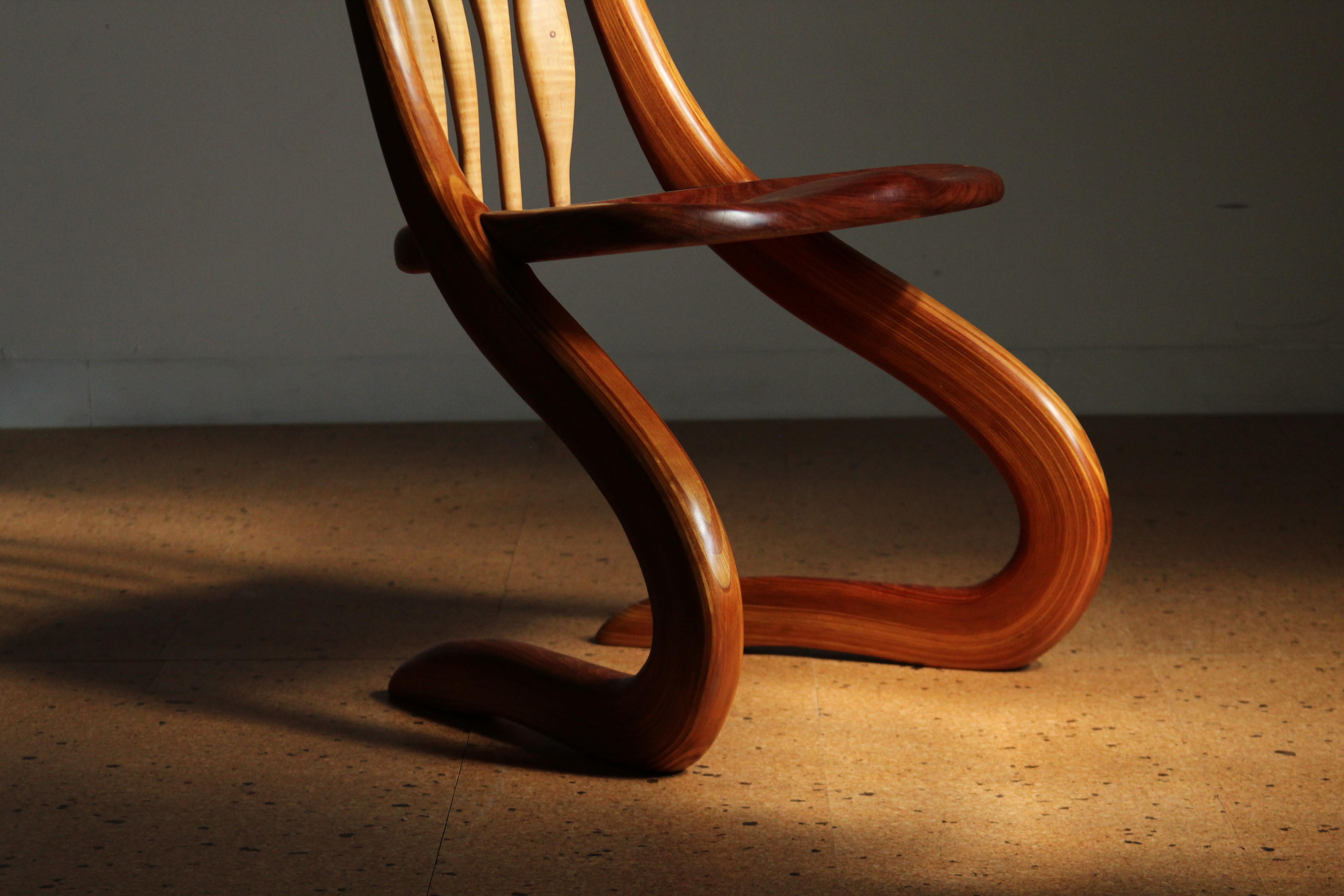 Americano Sedia scultorea American Studio Craft di Steven Spiro, 2005 in vendita