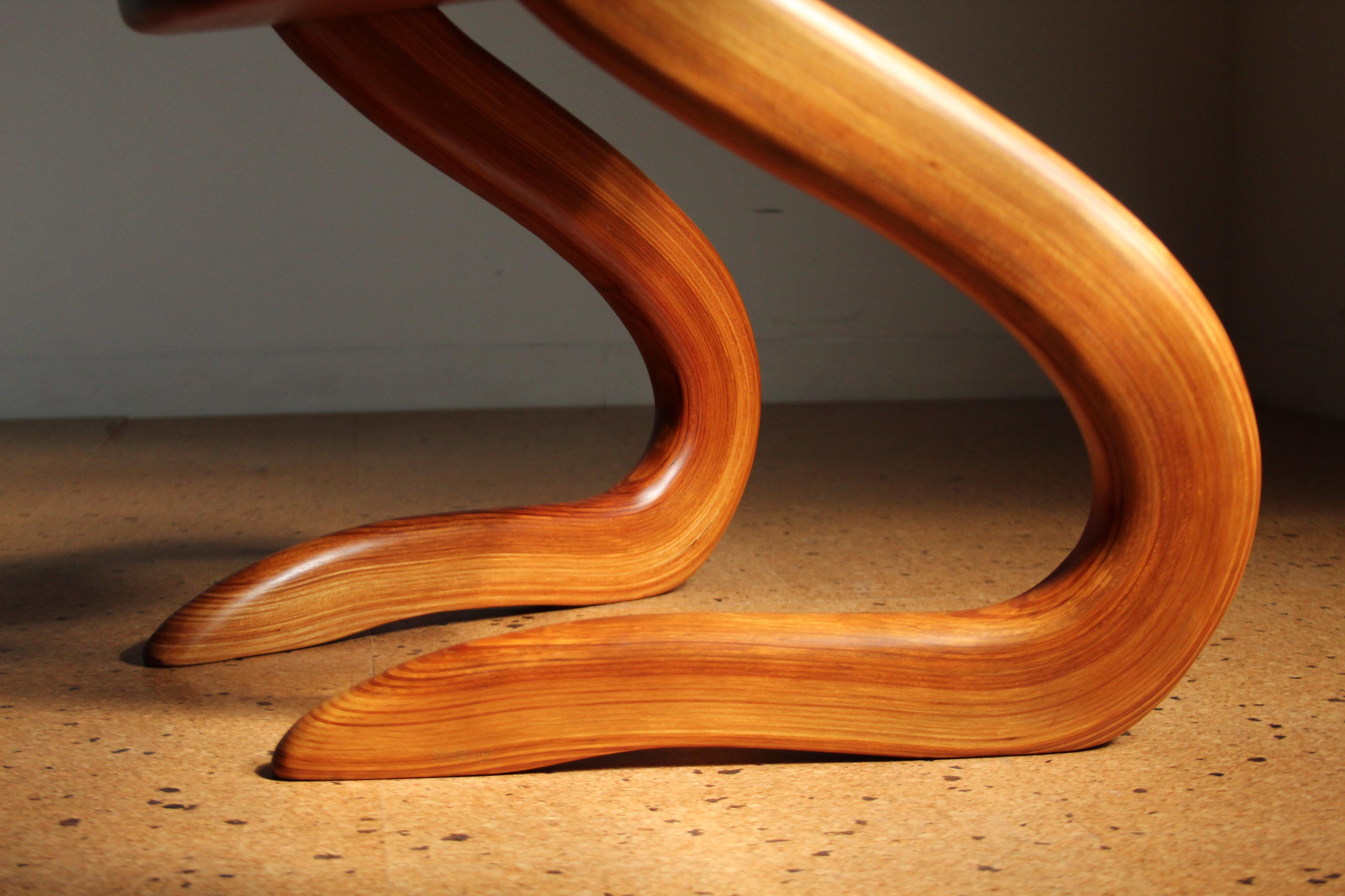 Legno massiccio Sedia scultorea American Studio Craft di Steven Spiro, 2005 in vendita