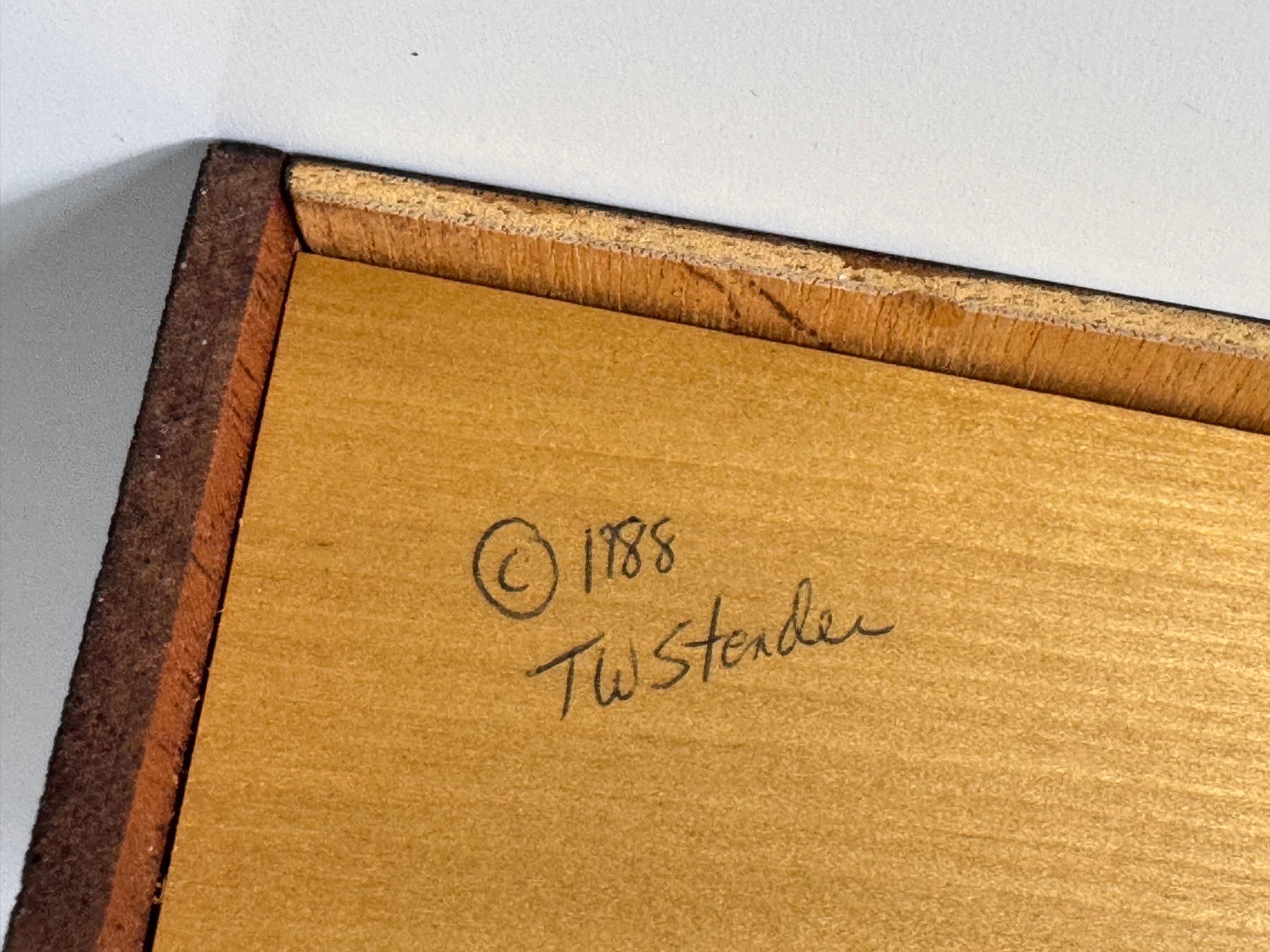 American Studio Craft Sculptural Ebony Tilt Pendulum Clock by Thomas Stender 2