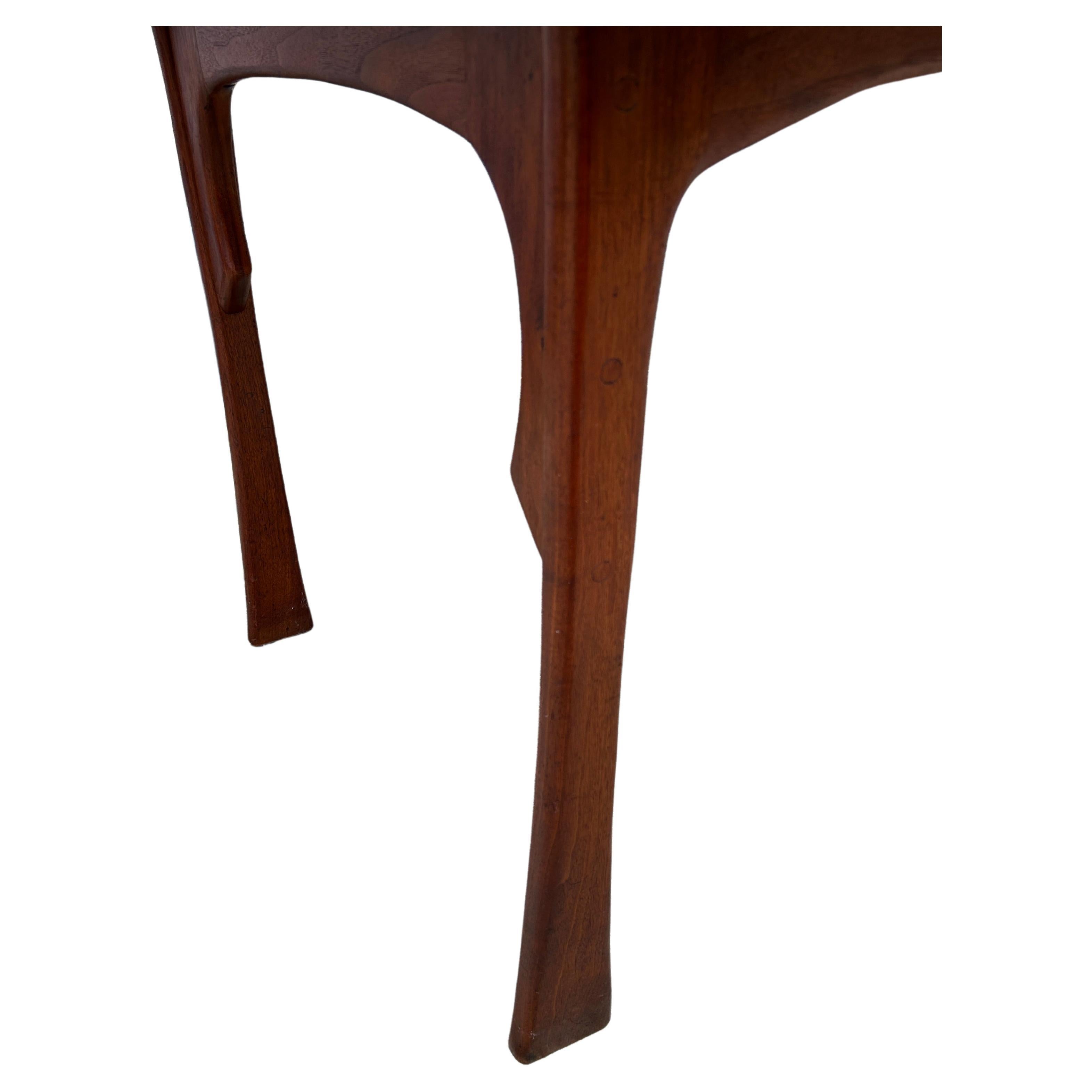 American Studio Craft solid Walnut Dining Table Style of Wharton Esherick For Sale 6
