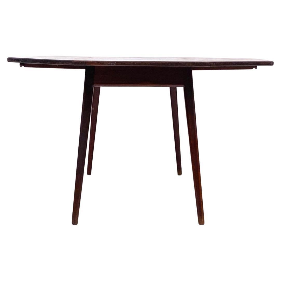 Mid-Century Modern American Studio Craft Solid Walnut Drop Leaf Dining Table by Walker Weed For Sale