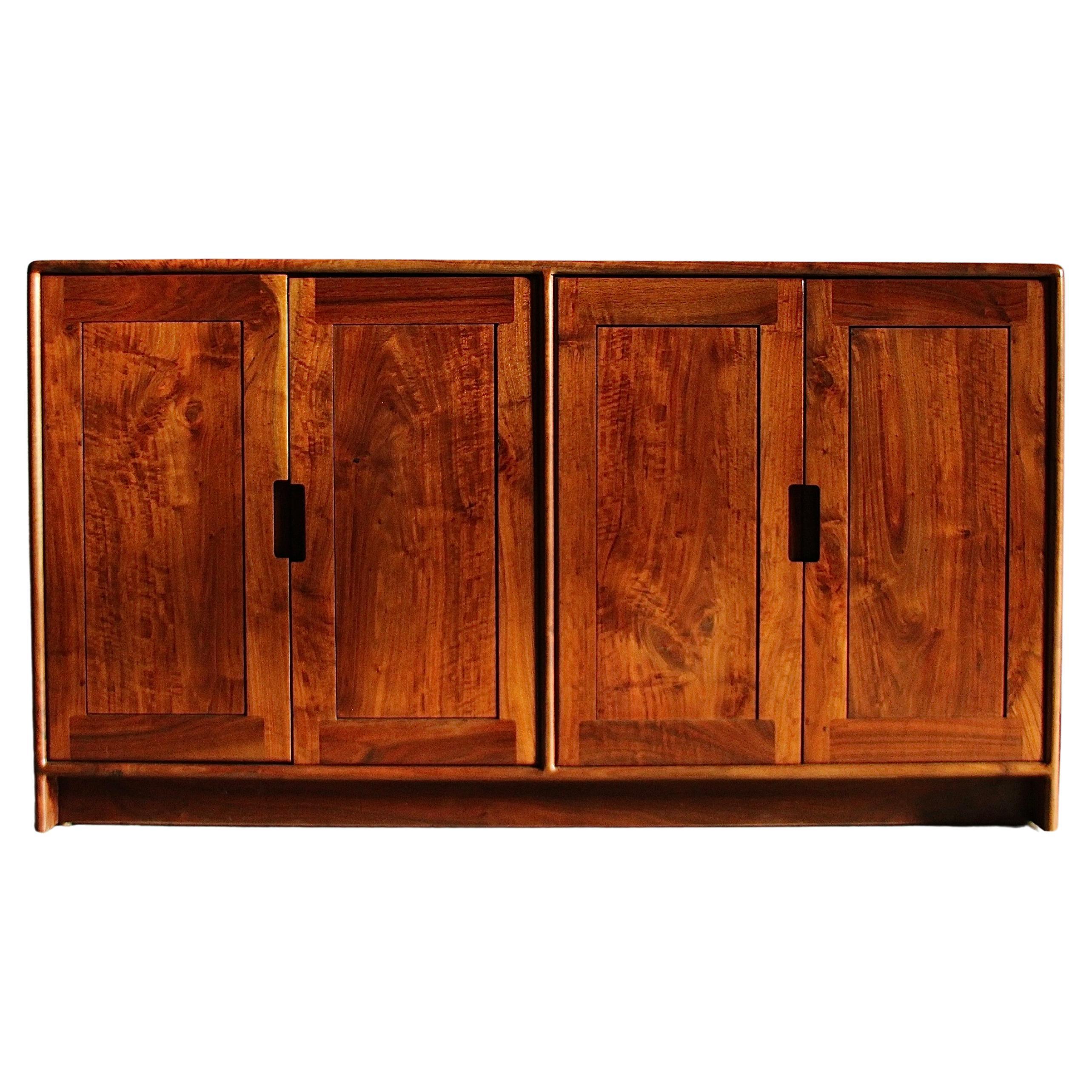 American Studio Craft Walnut Cabinet by Dale Holub, 1984