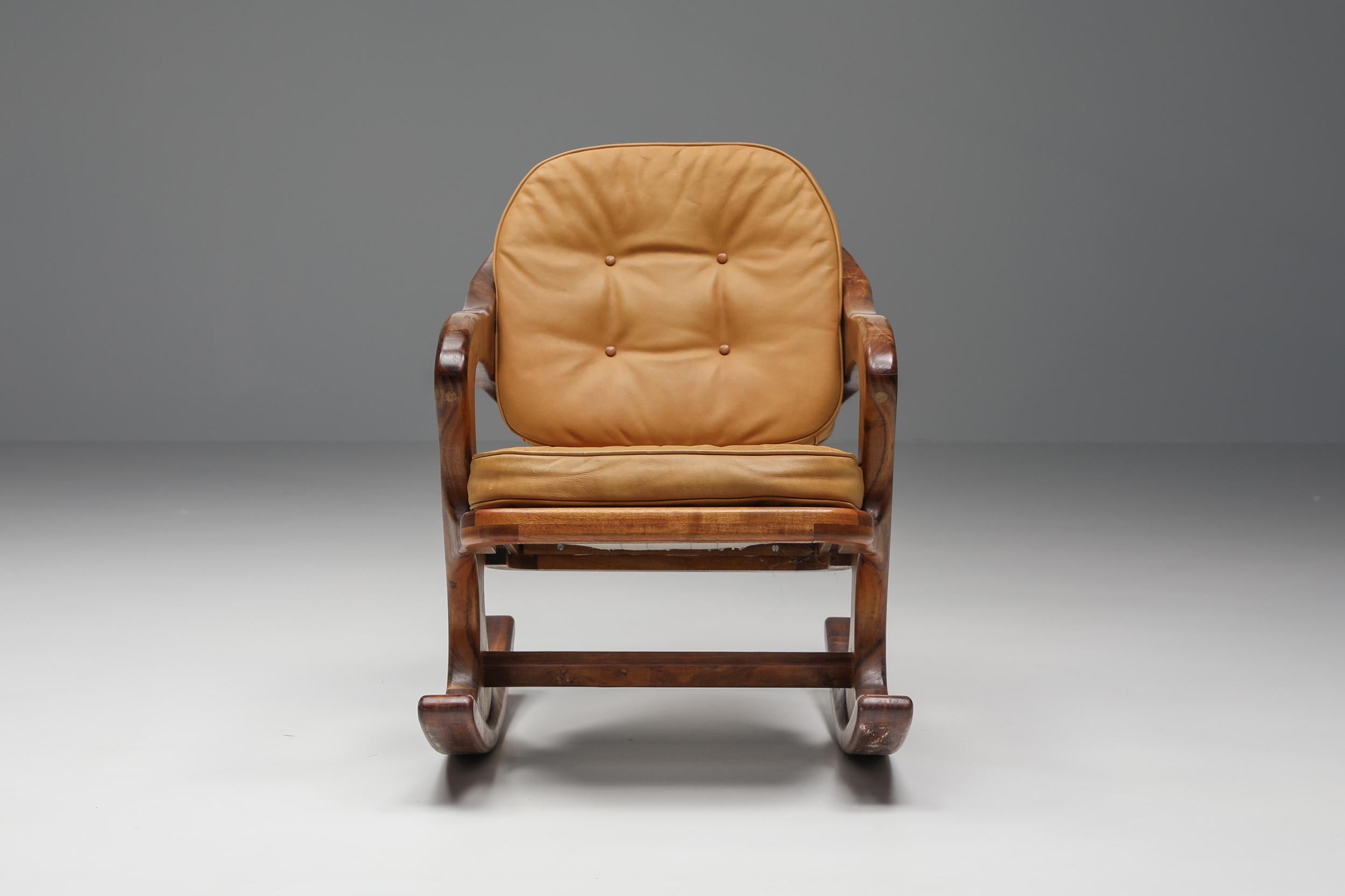 American Studio Furniture; Wendell Castle, Roger Sloan, JB Blunk, Jawar, Richard Bronk, Gerald Mccabe, Bobby Falwell, David Scott, Charles Fischer, Howard Osinski, Nakashima; 1970's, American Design

American Studio Furniture Chair, created in the