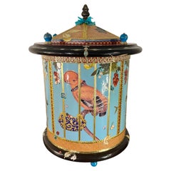 American Studio Handcrafted Decoupage Bird-Cage Box, 2006