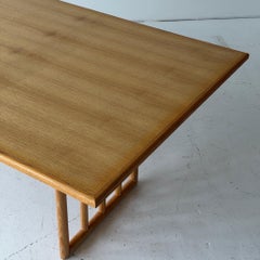 American Studio Made Blonde Oak Dining Table/Desk