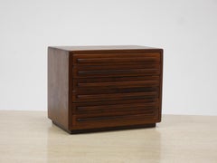 American Studio Movement Miniature Chest of Drawers in Black Walnut