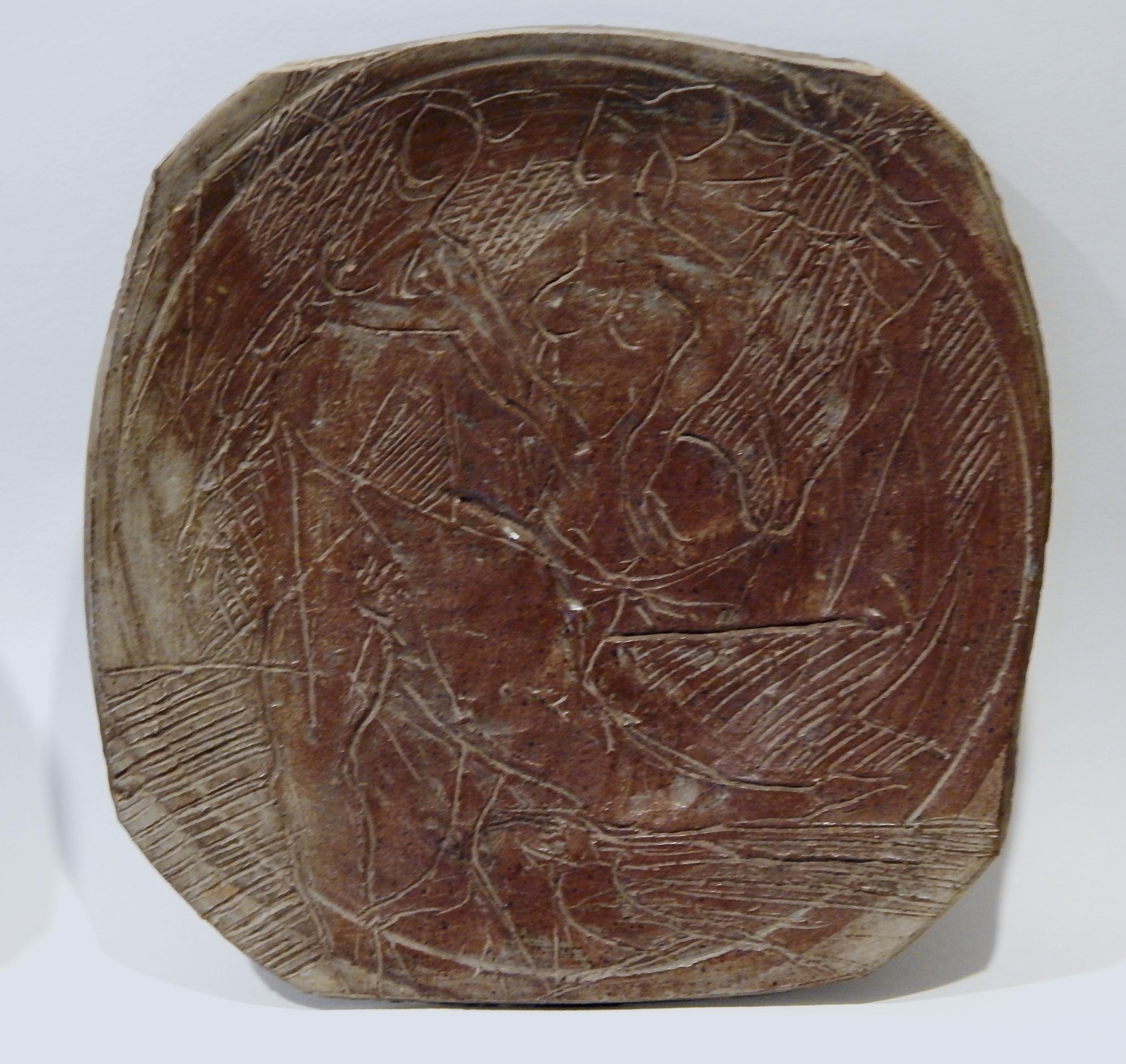 Peter Voulkos Alfarero de estudio americano, Cargador grande, hacia 1950-1955 en Excelente estado para la venta en Phoenix, AZ