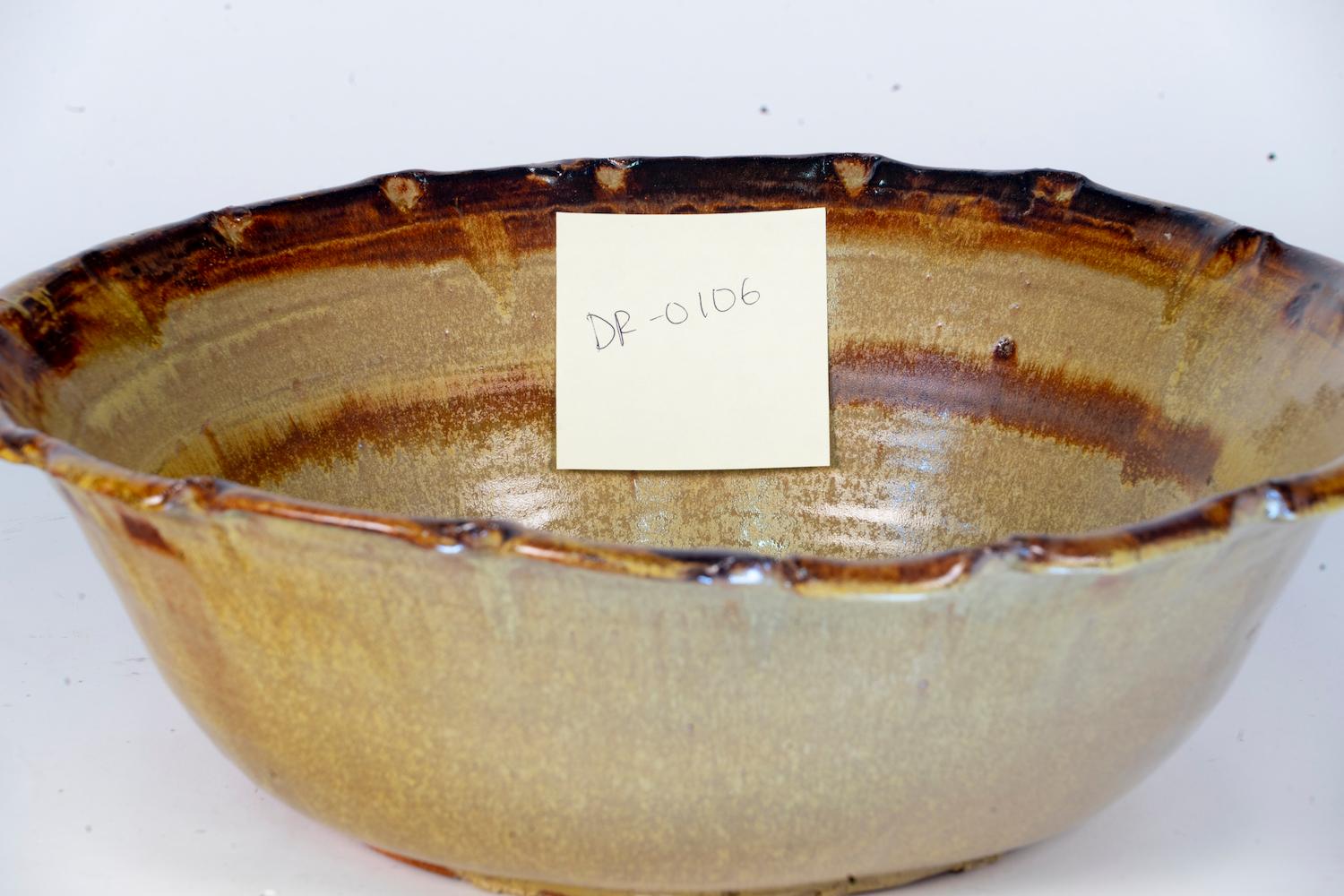 American Studio Pottery Bowl, circa 1980, Signed 