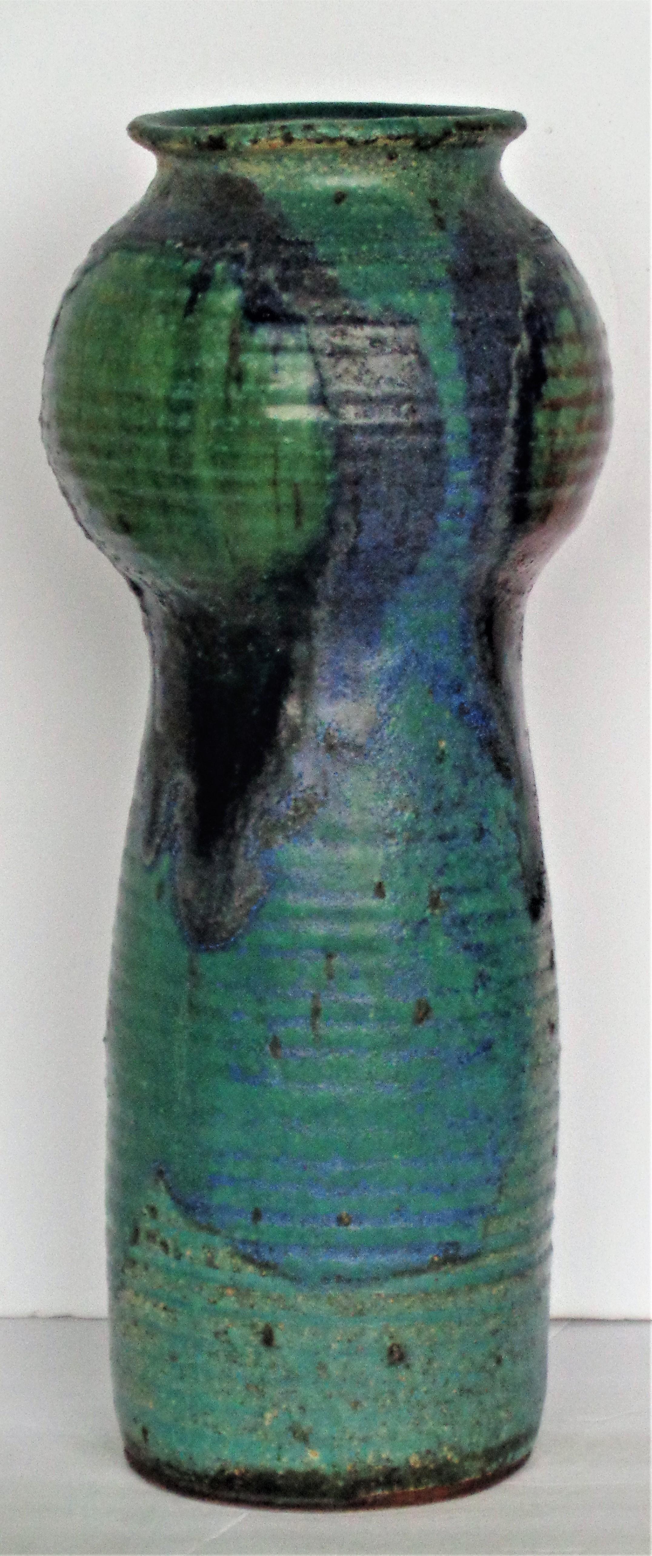 American Studio Pottery Tall Vase by John Loree, Circa 1960's 8
