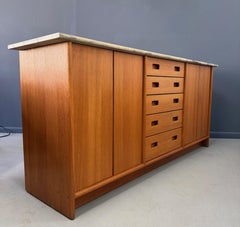 American Studio White Oak Sideboard / Bar Cabinet United States, circa 1958–1965