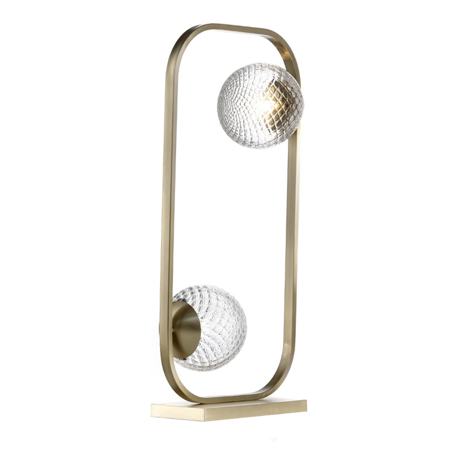 Italian American Style Murano Glass Table Lamp