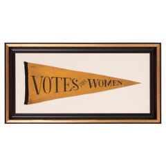 American Suffrage Movement 'Votes for Women" Pennant, circa 1912-1920