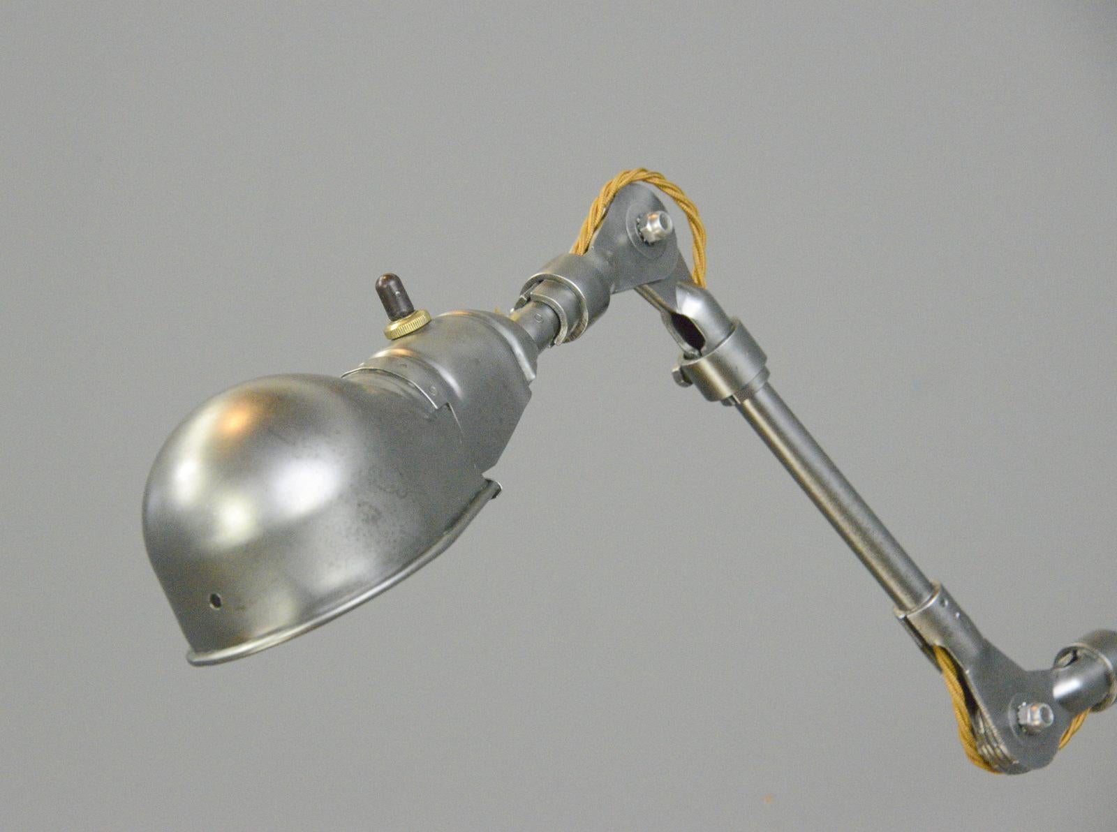 Mid-20th Century American Task Lamps By Fostoria Circa 1940s