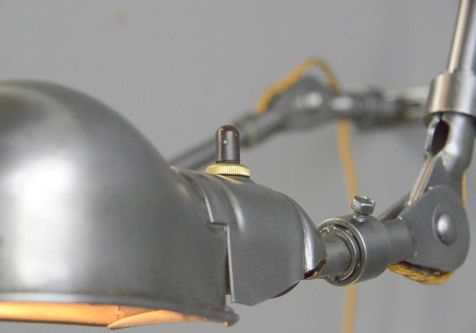 Steel American Task Lamps By Fostoria Circa 1940s