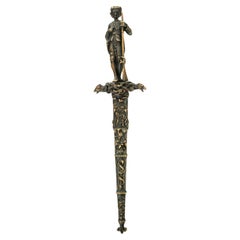 AMERICAN THEMED Romantic Dagger - early to mid 19th century - Spanish