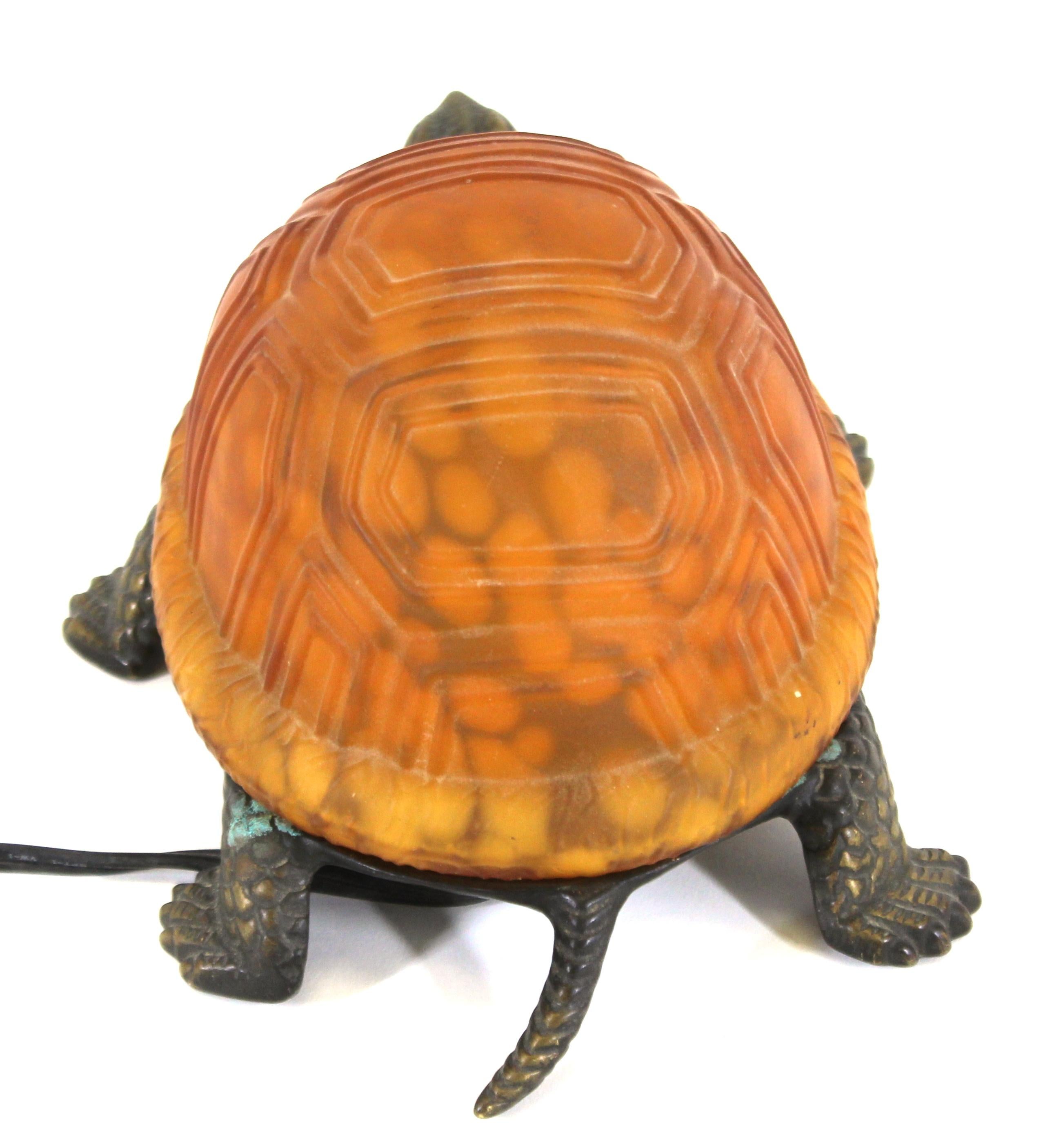 Art Deco American Turtle Table Lamp