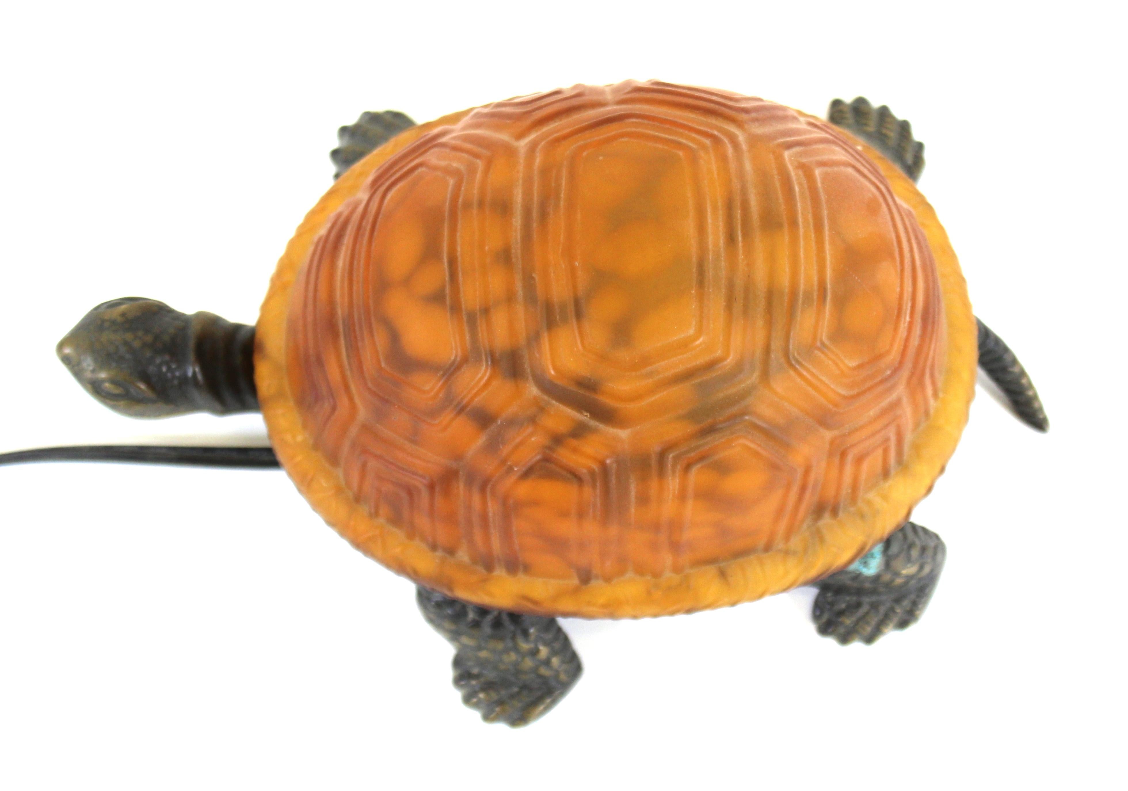 Mid-20th Century American Turtle Table Lamp