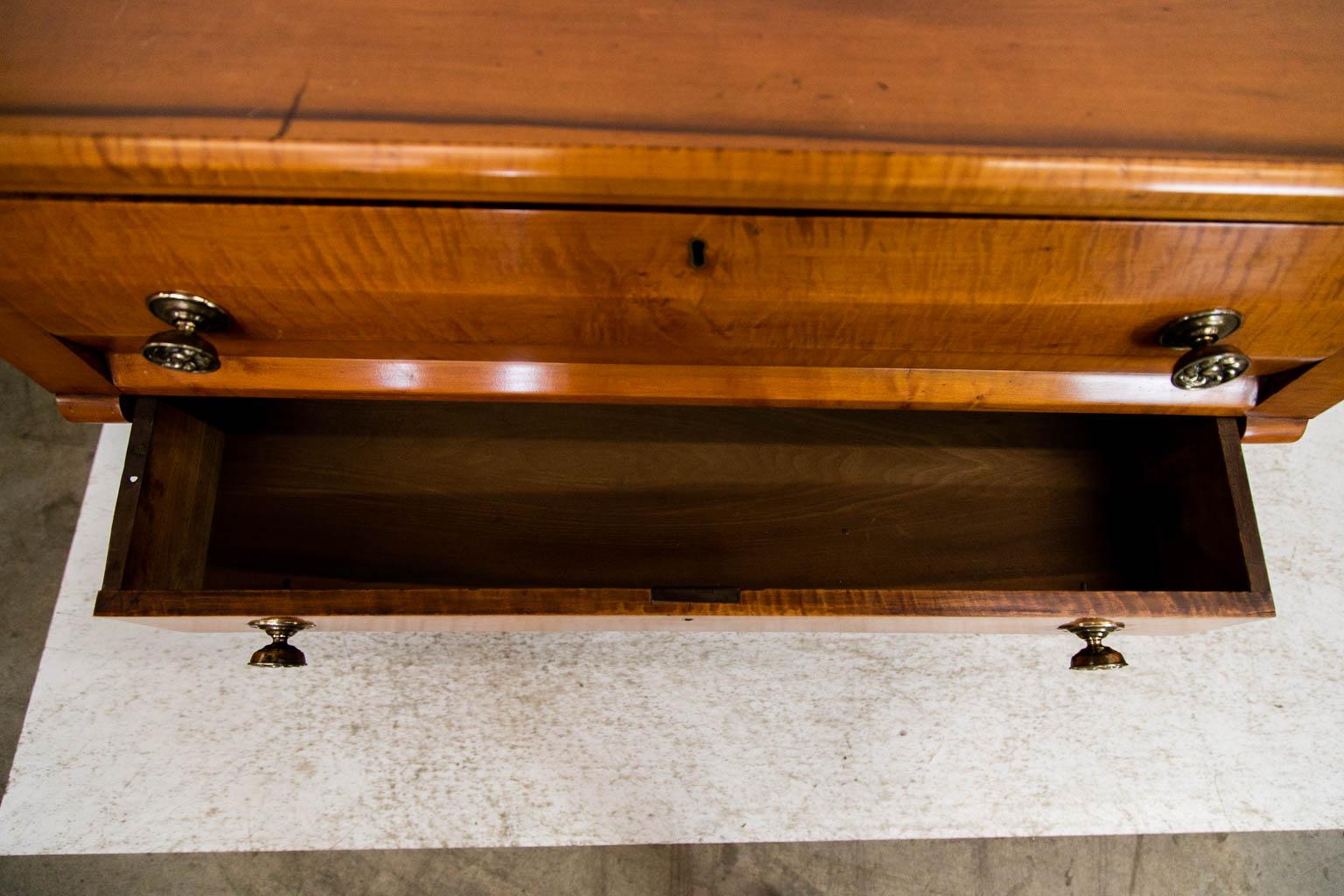 North American American Tiger Maple Chest For Sale