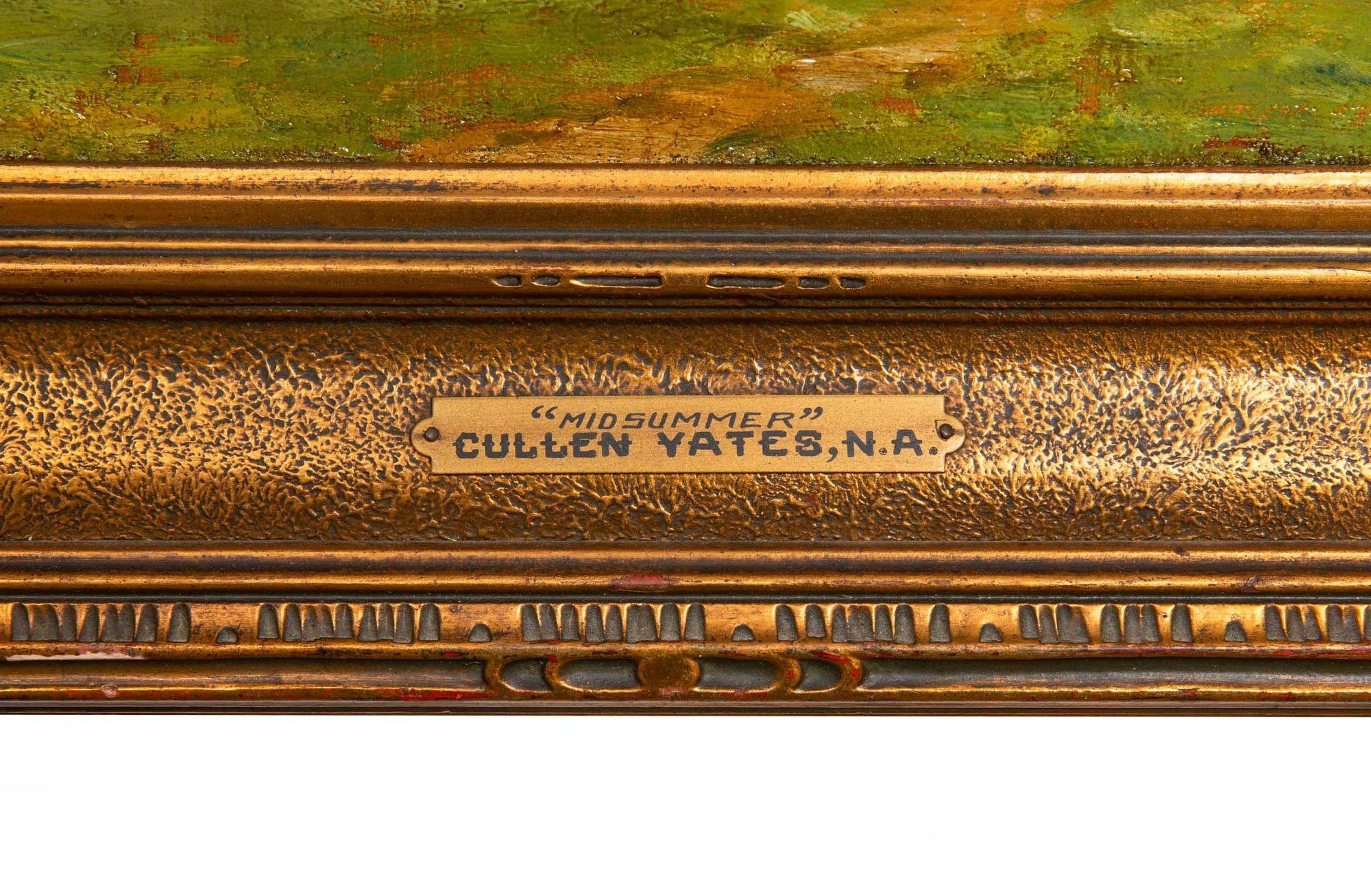 American Tonalist Impressionist Painting “Midsummer” by Cullen Yates For Sale 7