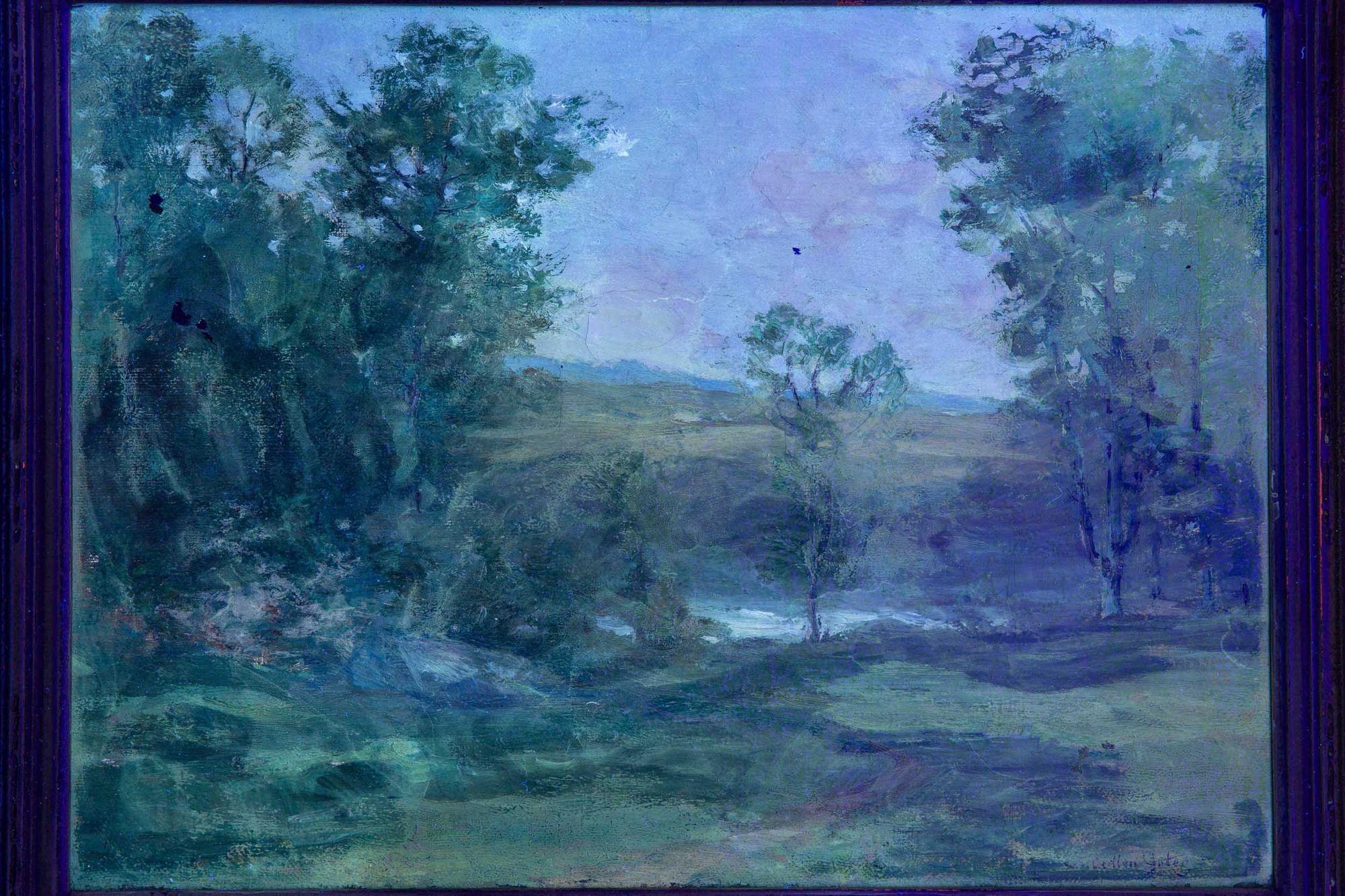 American Tonalist Impressionist Painting “Midsummer” by Cullen Yates For Sale 9
