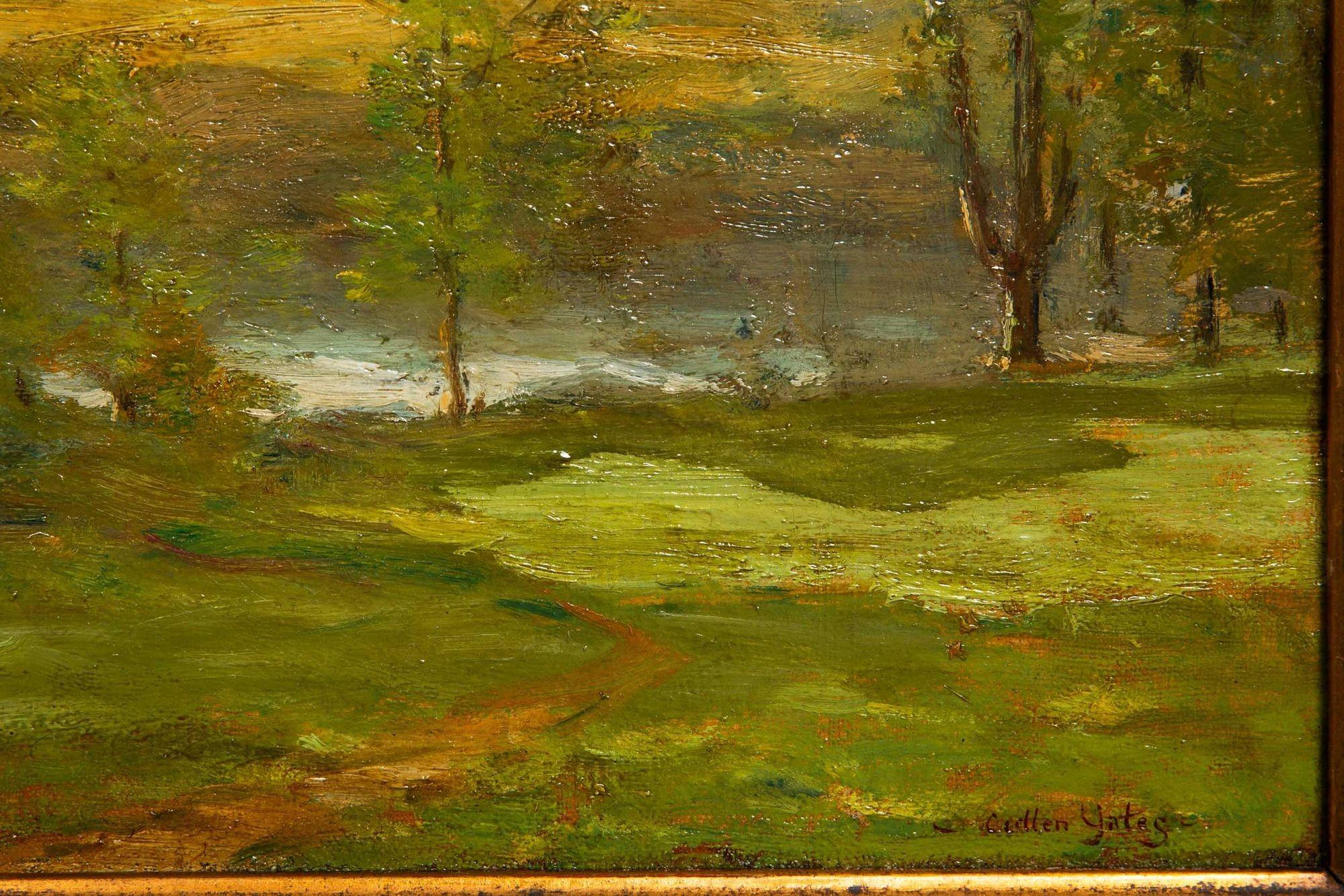 American Tonalist Impressionist Painting “Midsummer” by Cullen Yates For Sale 1