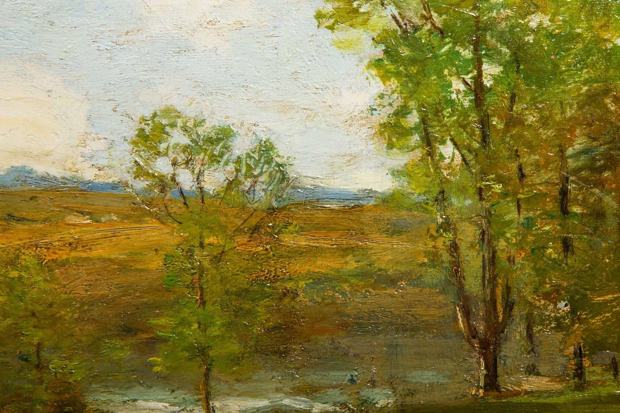 American Tonalist Impressionist Painting “Midsummer” by Cullen Yates For Sale 4