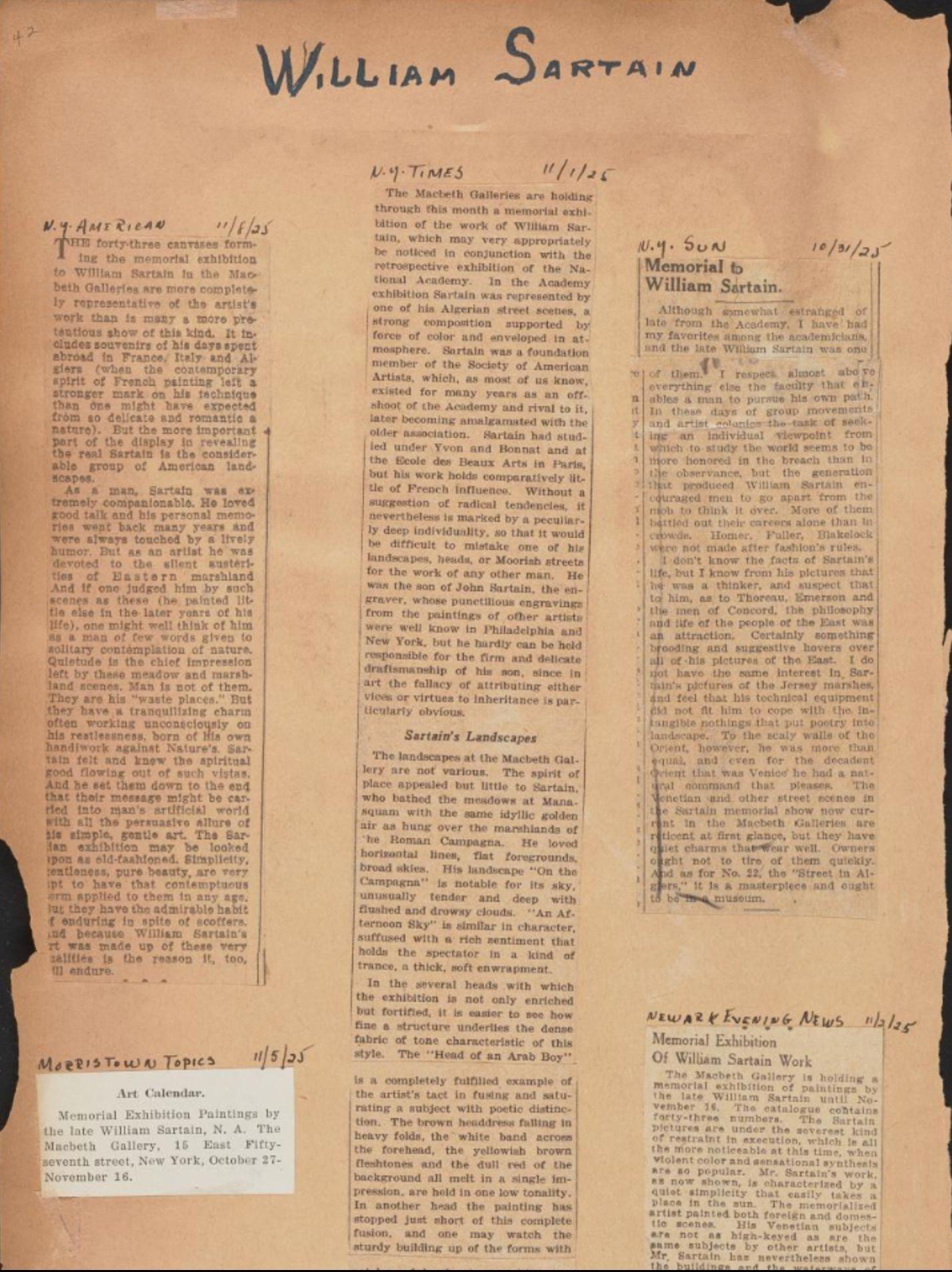 American Tonalist Landscape Painting “Valley of the Oise” by William Sartain For Sale 8