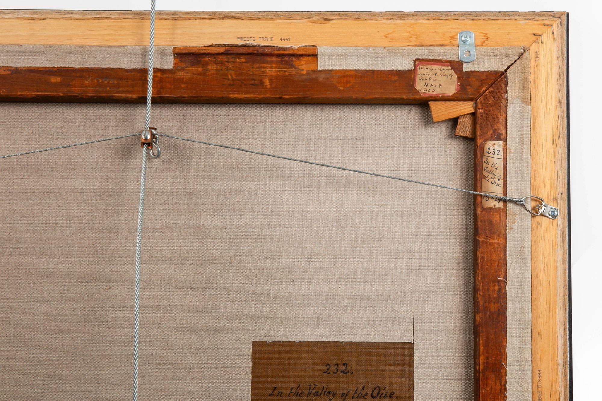 American Tonalist Landscape Painting “Valley of the Oise” by William Sartain For Sale 11