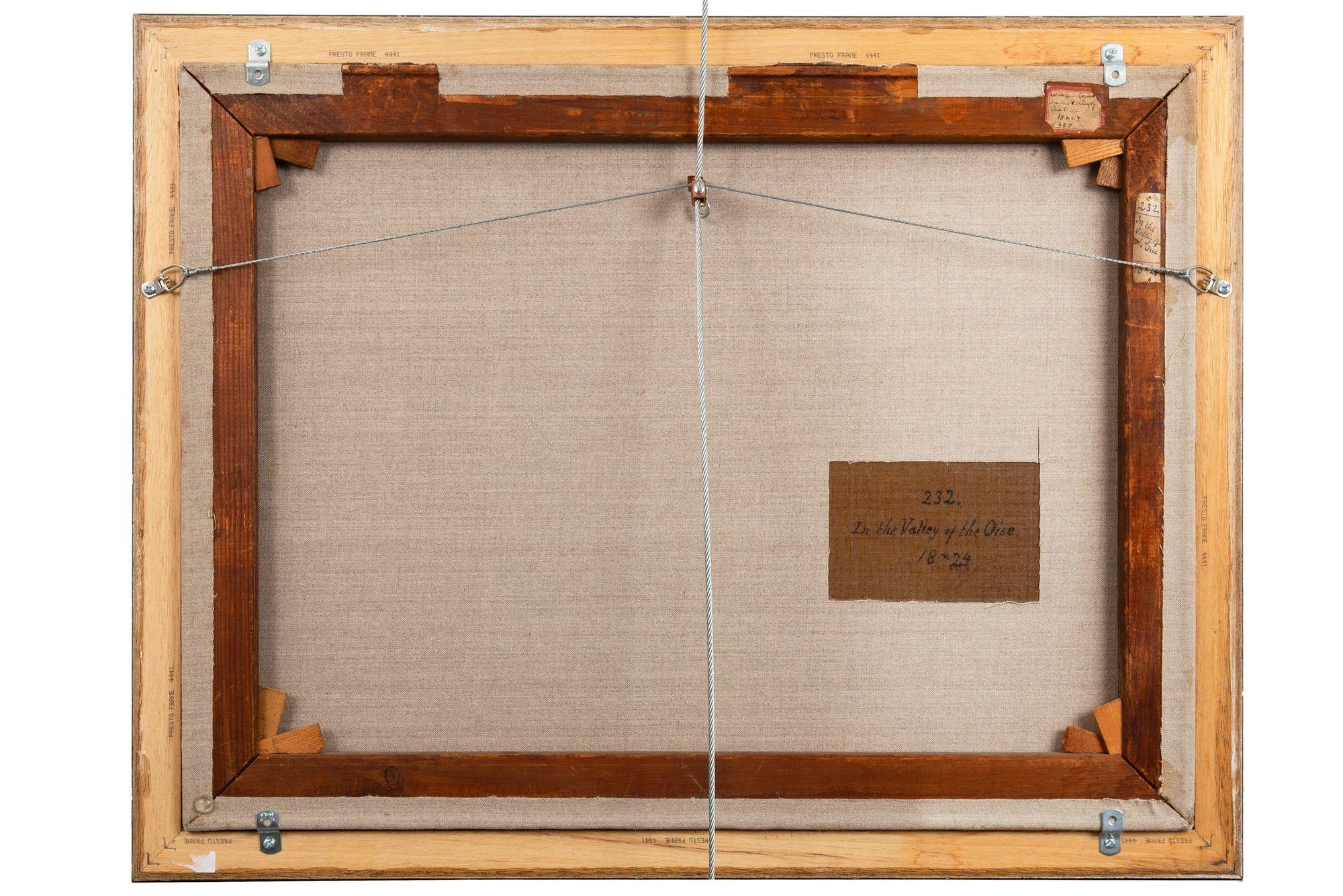 American Tonalist Landscape Painting “Valley of the Oise” by William Sartain For Sale 2