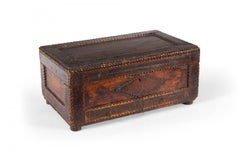 American Tramp Art Wooden Box