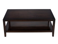 American Transitional Mahogany 2 Tier Coffee Table
