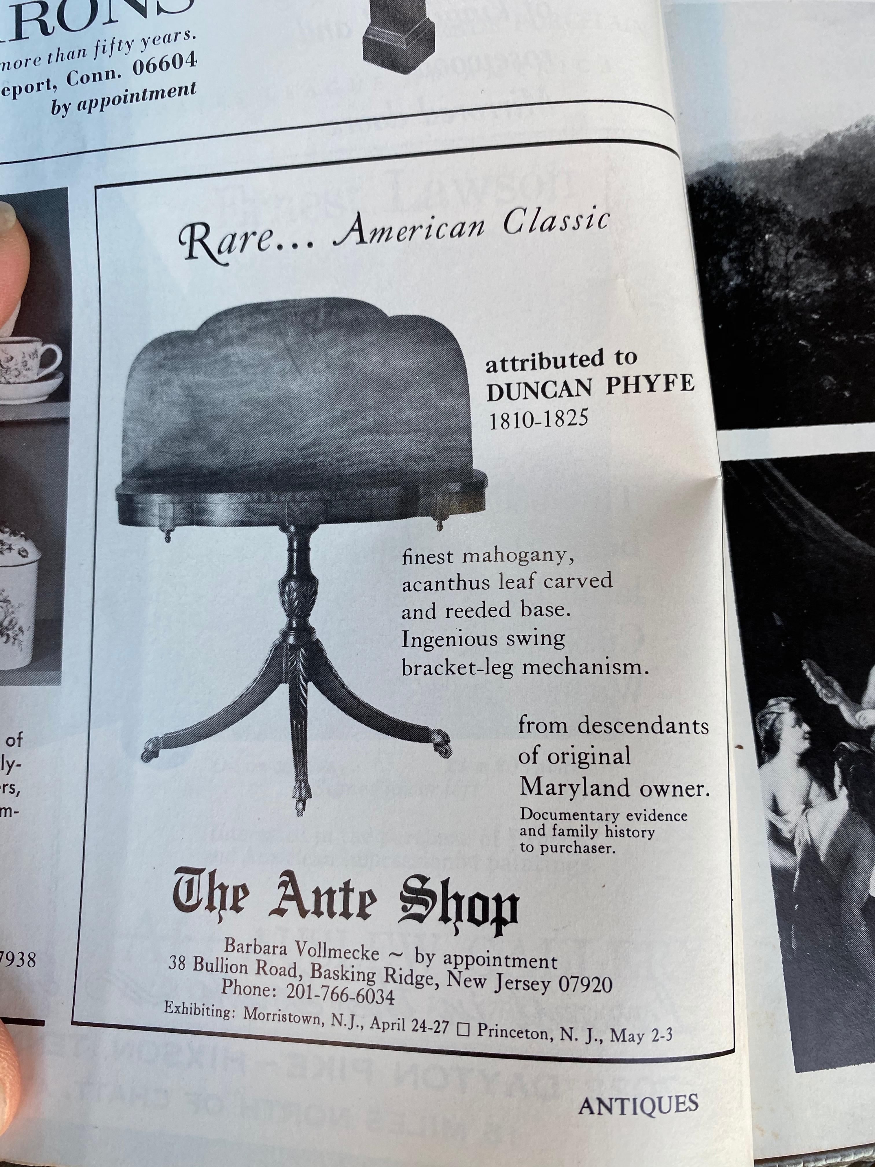 American Trick Leg Card Table with Classically Carved Urn Base, circa 1820 2