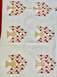 American Turkey Red Tree of Life Quilt, Circa 1880–1895