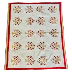 American Turkey Red Tree of Life Quilt, Circa 1880–1895