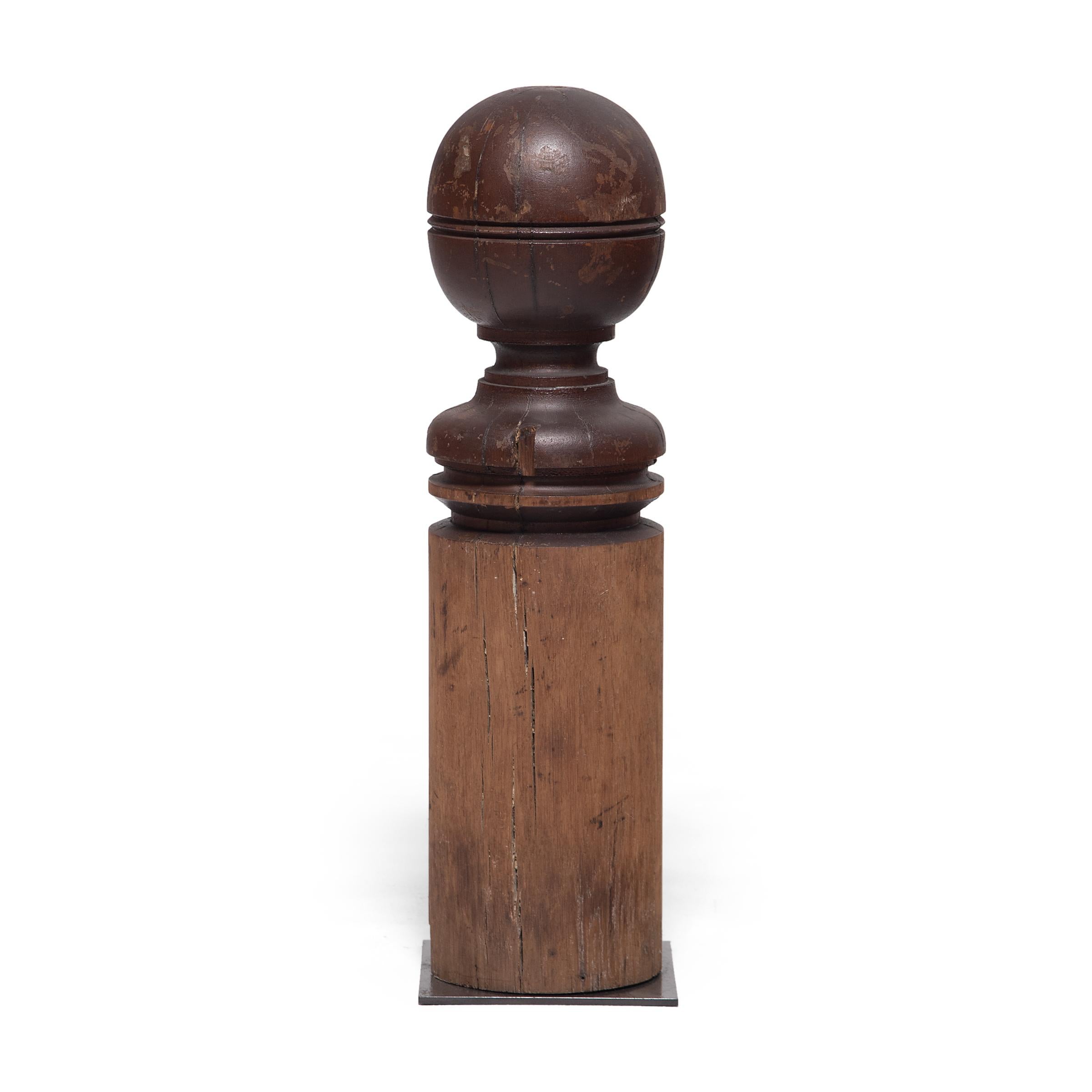 turned newel post