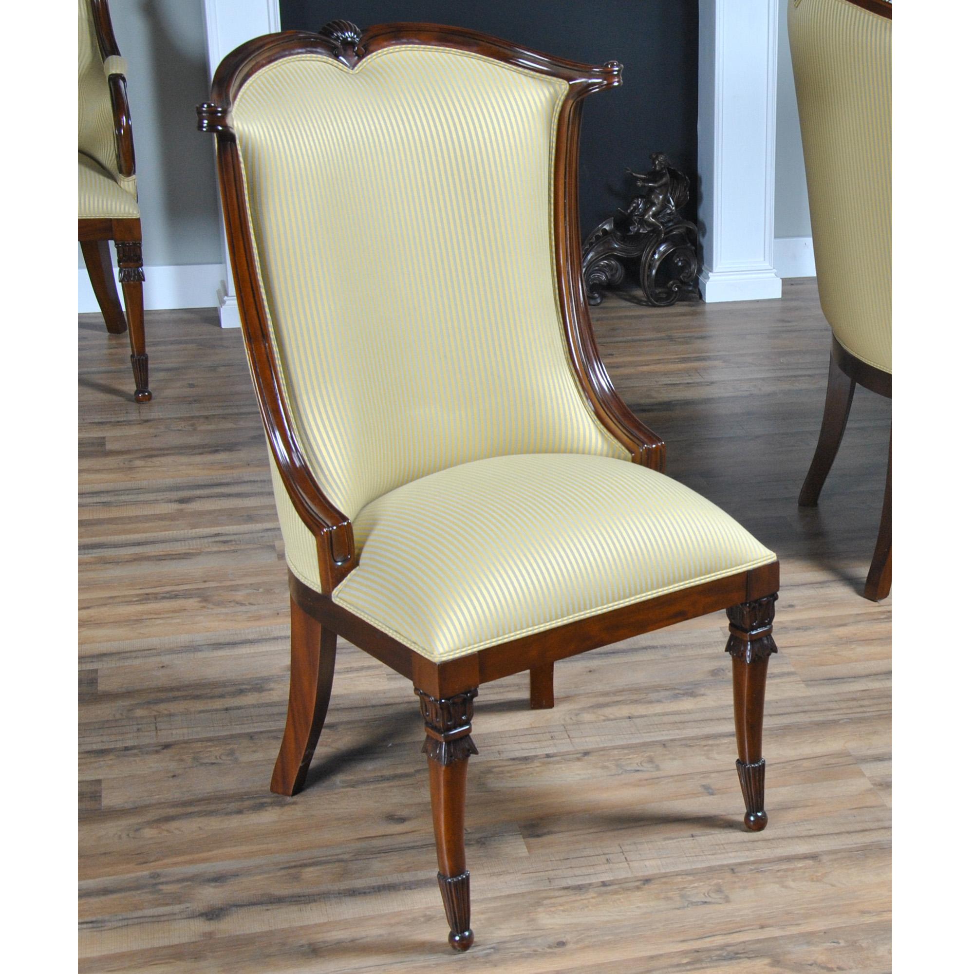 American Upholstered Dining Chairs, Set of 10 For Sale 8
