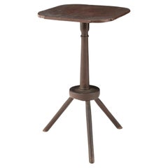 American Vernacular Chippendale-Style Oxblood-Painted Side Table