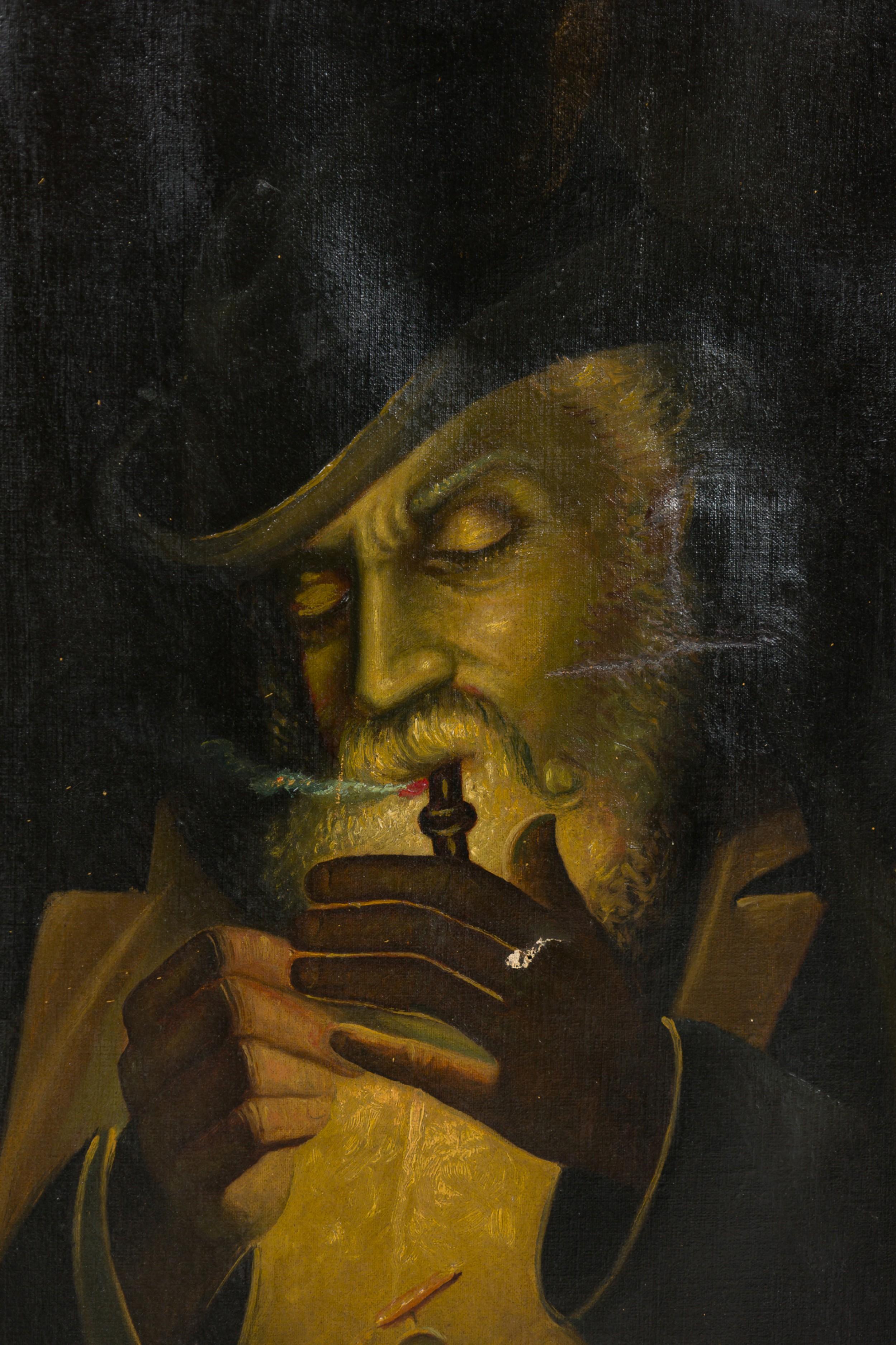 Americano Ritratto di uomo barbuto vittoriano americano in vendita