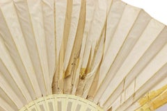American Victorian Beige Silk Hand Fan