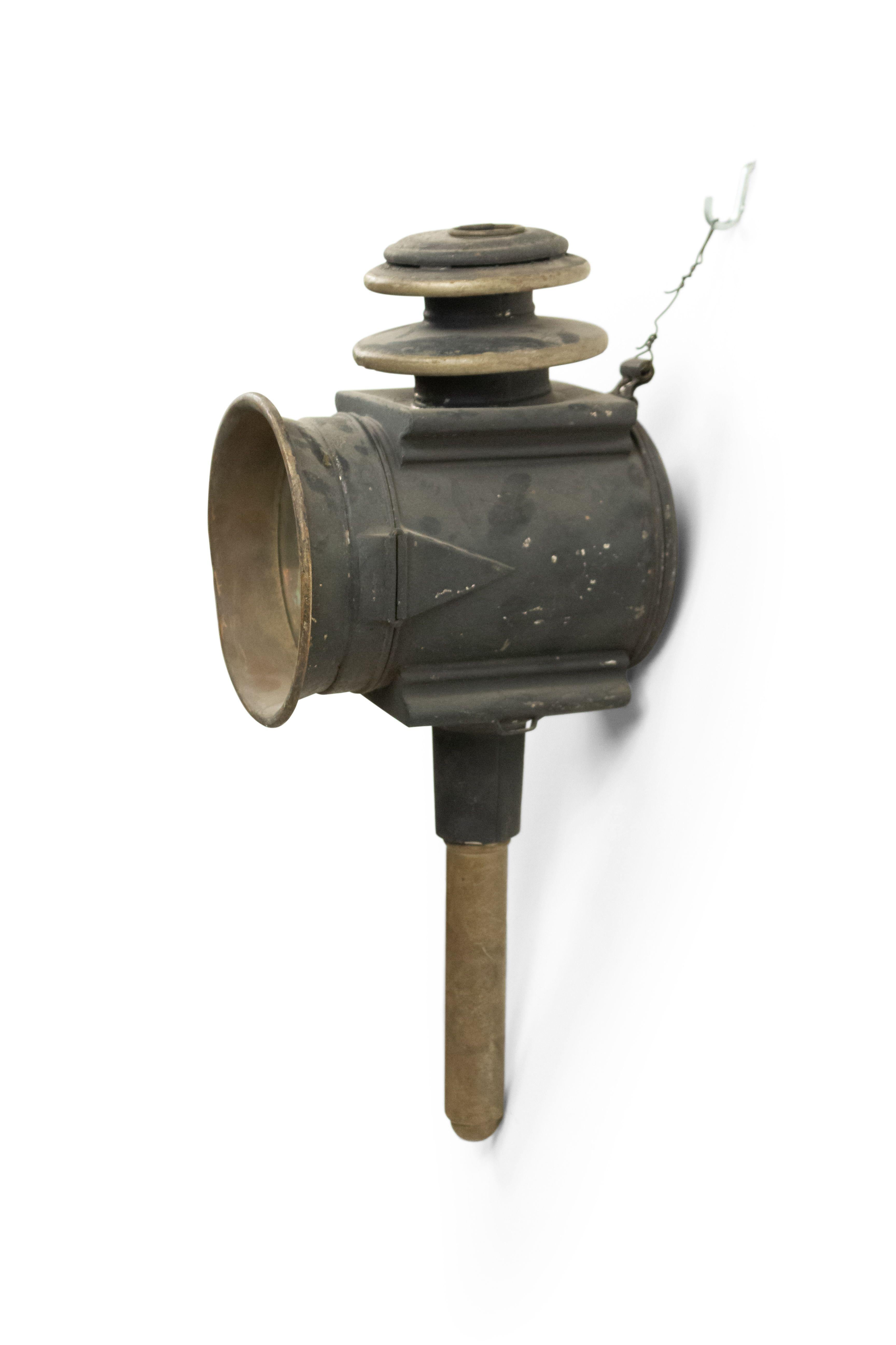 Amerikanische viktorianische Coach-Lampe aus Messing (19. Jahrhundert) im Angebot