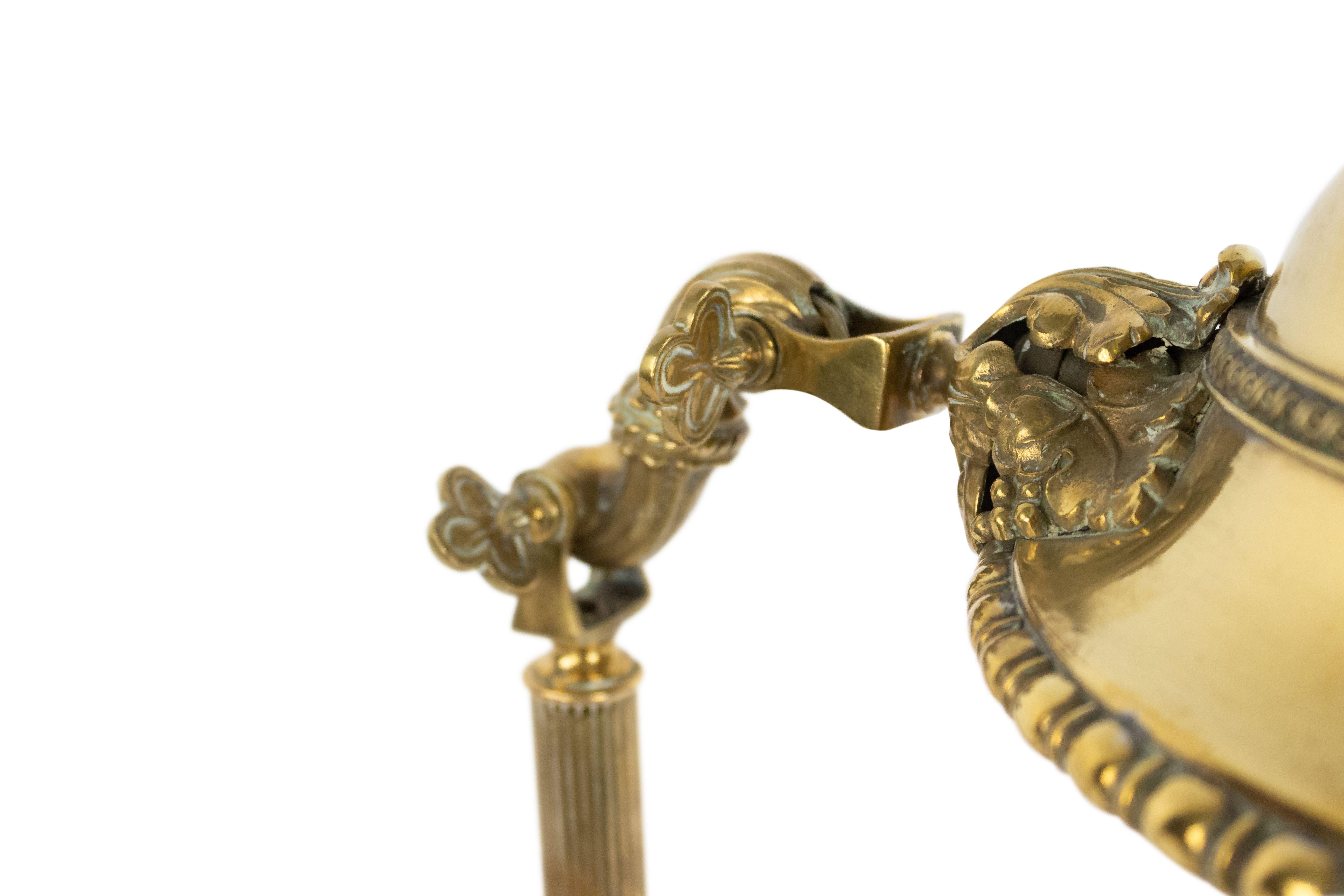 American Victorian Brass Gorham Student Lamp For Sale 2
