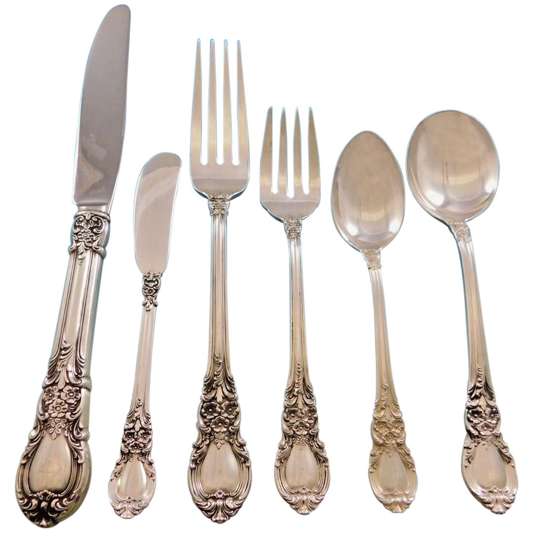 American Victorian by Lunt Sterling Silver Flatware Set for 12 Dinner Service