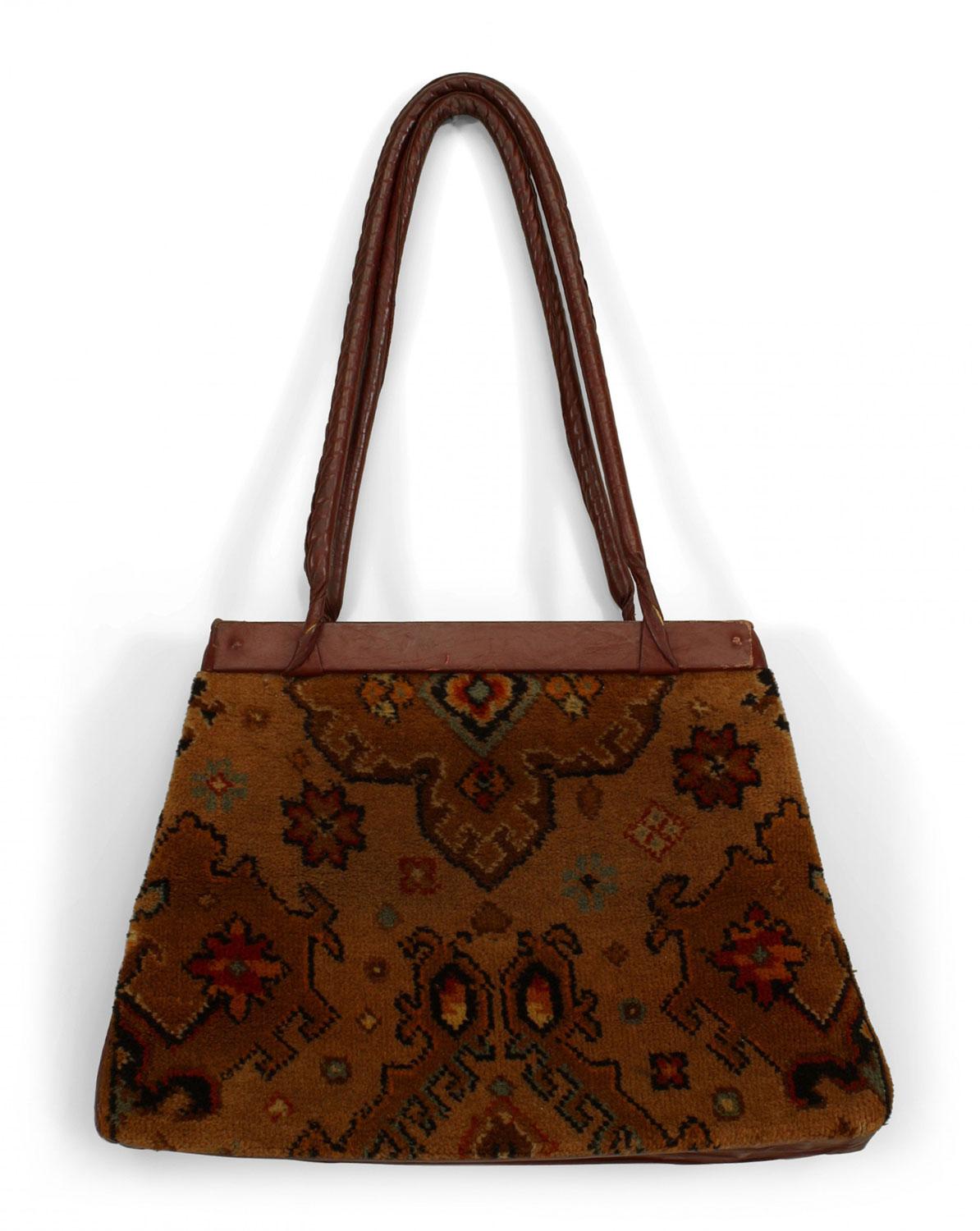 American Victorian Carpet Bag For Sale