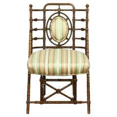 Antique Victorian Carved Walnut Parlor Chair by George Hunzinger Circa 1869